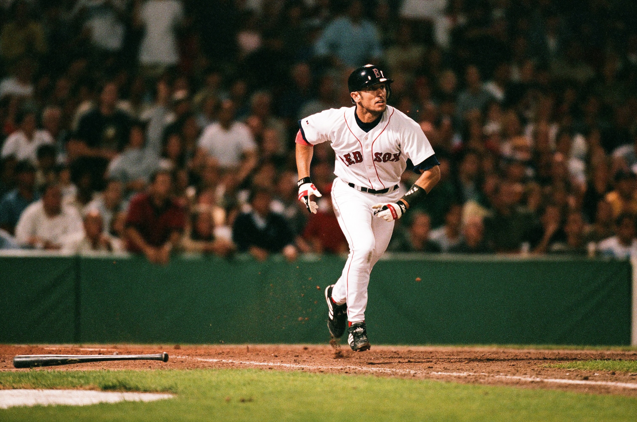 BOSTON, MA - SEPTEMBER 8: Nomar Garciaparra of the Boston Red Sox runs against the New York Yankees during the game at Fenway Park on September 8, 2000 in Boston, Massachusetts. (Photo by Sporting News via Getty Images via Getty Images) BOSTON, MA - SEPTEMBER 8: Nomar Garciaparra of the Boston Red Sox runs against the New York Yankees during the game at Fenway Park on September 8, 2000 in Boston, Massachusetts. (Photo by Sporting News via Getty Images via Getty Images)