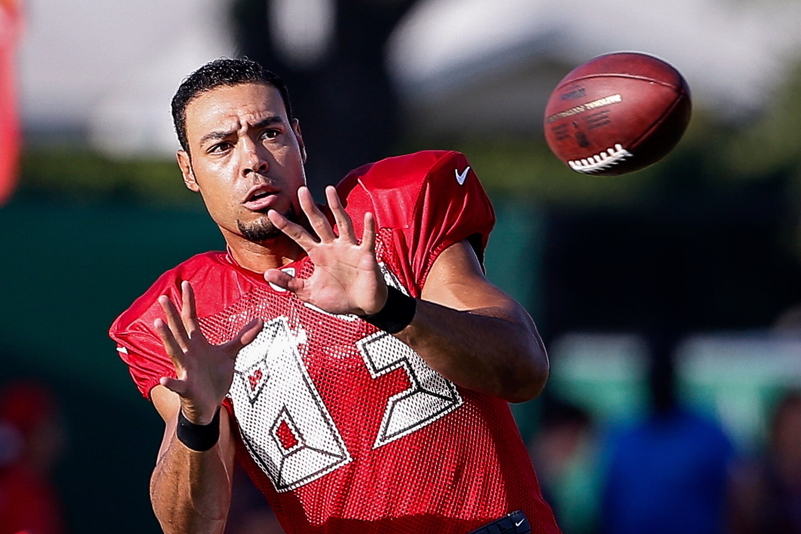 TAMPA, FL - JULY 31: Wide Receiver Vincent Jackson #83 of the Tampa Bay Buccaneers works out during Training Camp at One Buc Place on July 31, 2016 in Tampa, Florida. (Photo by Don Juan Moore/Getty Images)
