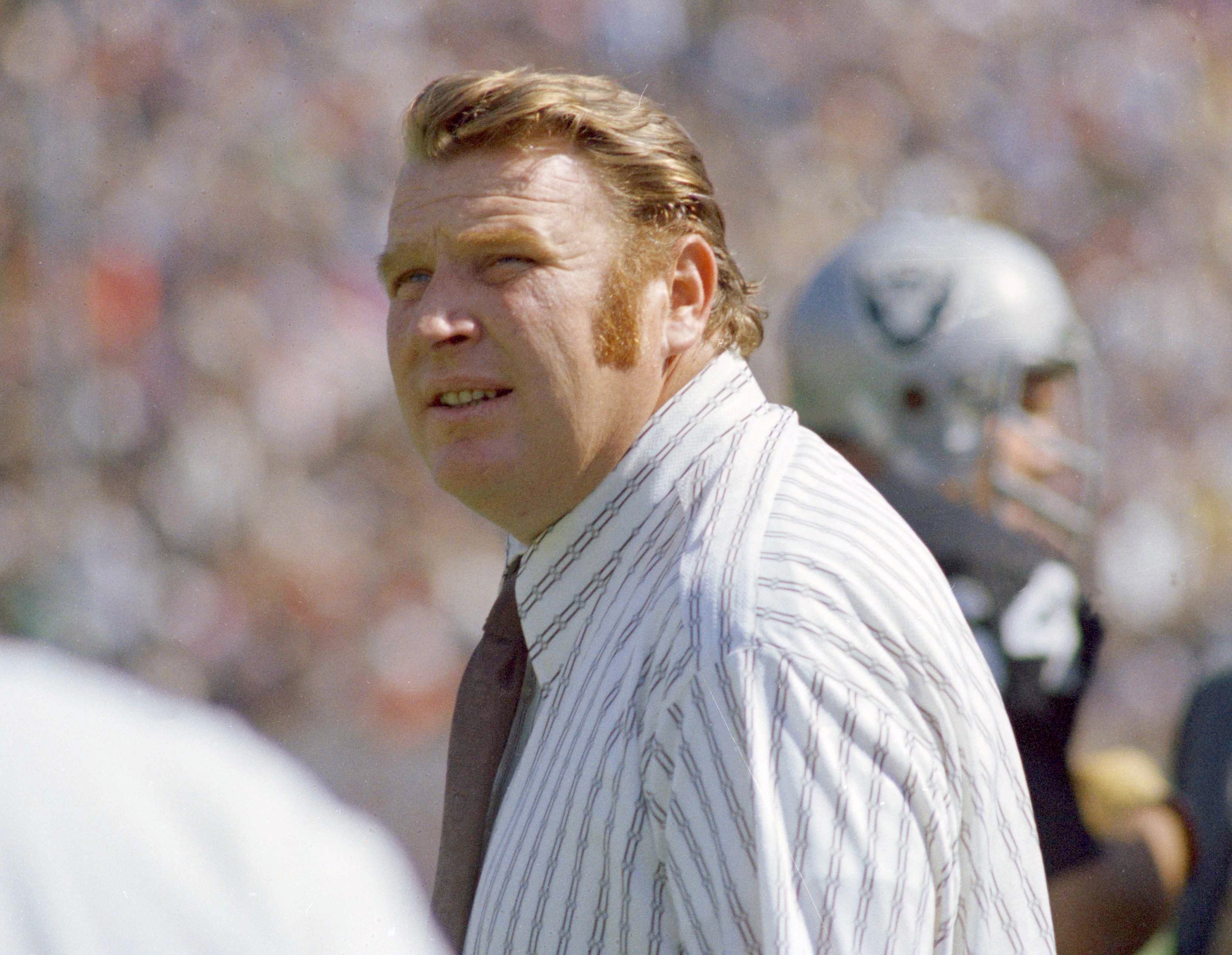 Oakland Raiders coach John Madden is pictured on the sidelines, Oct. 1978. (AP Photo)
