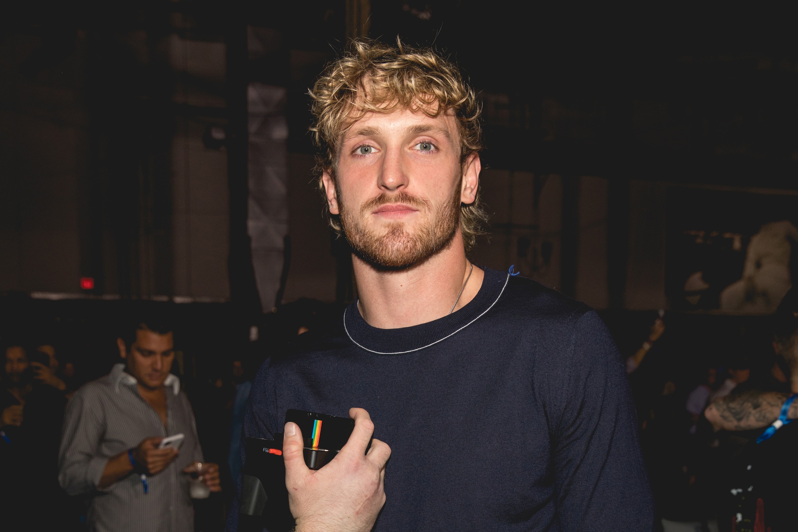 AUSTIN, TEXAS - OCTOBER 23: Logan Paul attends the Bootsy Bellows x Sports Illustrated Circuit Series After Party at Austin American Statesman on October 23, 2021 in Austin, Texas. (Photo by Rick Kern/Getty Images)