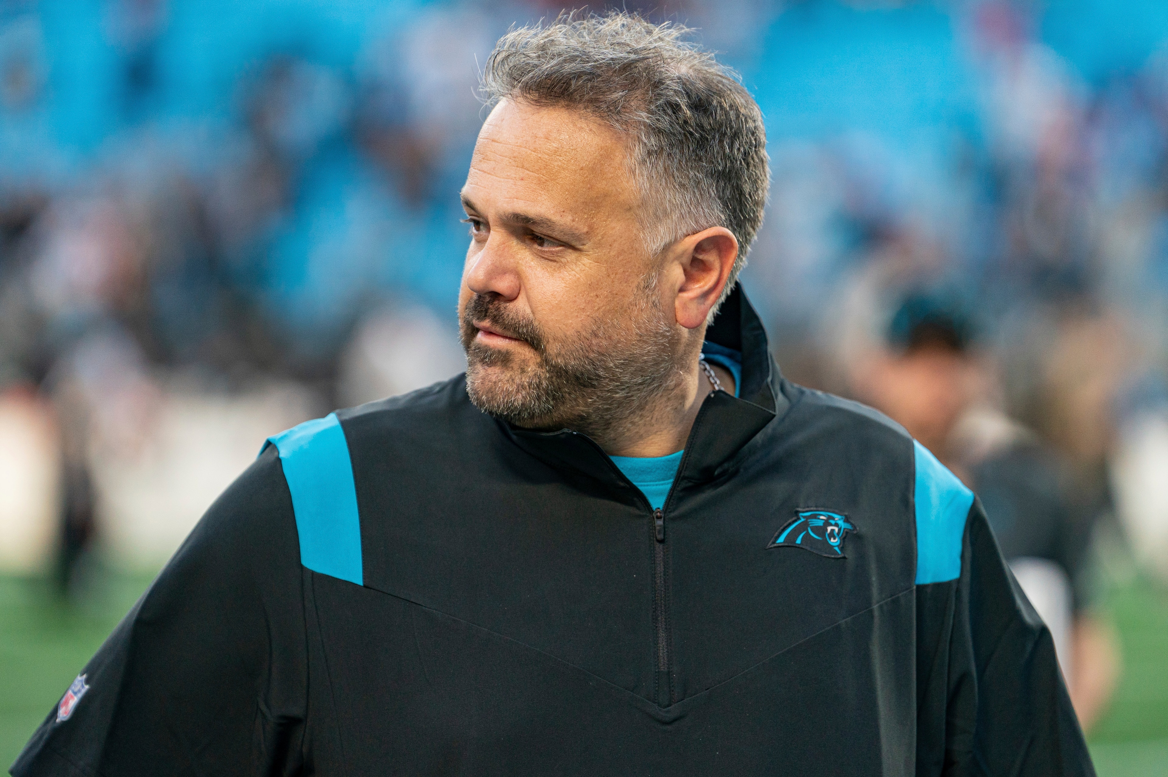 Carolina Panthers head coach Matt Rhule walks off the field after a loss to the Tampa Bay Buccaneers after an NFL football game Sunday, Dec. 26, 2021, in Charlotte, N.C. (AP Photo/Jacob Kupferman) Carolina Panthers head coach Matt Rhule walks off the field after a loss to the Tampa Bay Buccaneers after an NFL football game Sunday, Dec. 26, 2021, in Charlotte, N.C. (AP Photo/Jacob Kupferman)