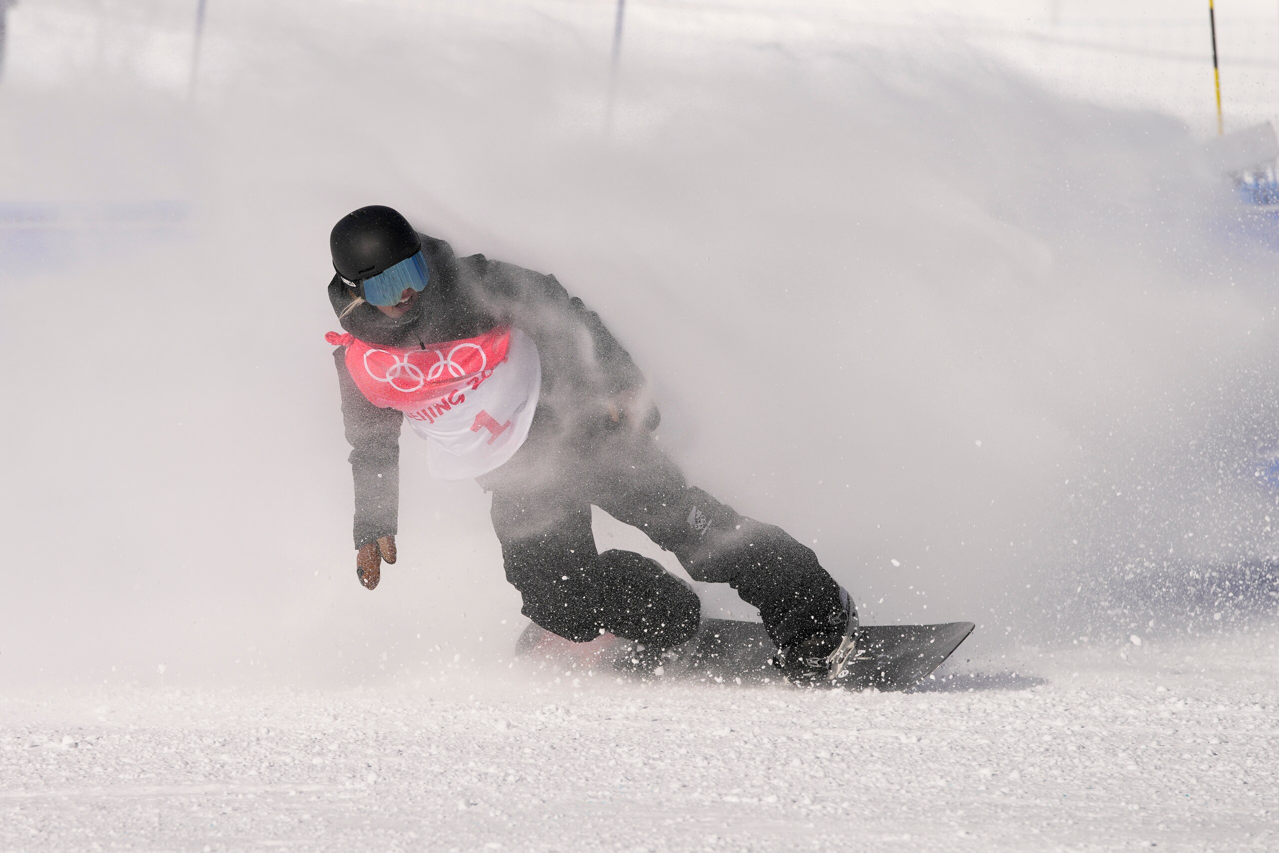 New Zealand'S Zoi Sadowski Synnott competes during the women's slopestyle qualifying at the 2022 Winter Olympics, Saturday, Feb. 5, 2022, in Zhangjiakou, China. (AP Photo/Francisco Seco) New Zealand'S Zoi Sadowski Synnott competes during the women's slopestyle qualifying at the 2022 Winter Olympics, Saturday, Feb. 5, 2022, in Zhangjiakou, China. (AP Photo/Francisco Seco)