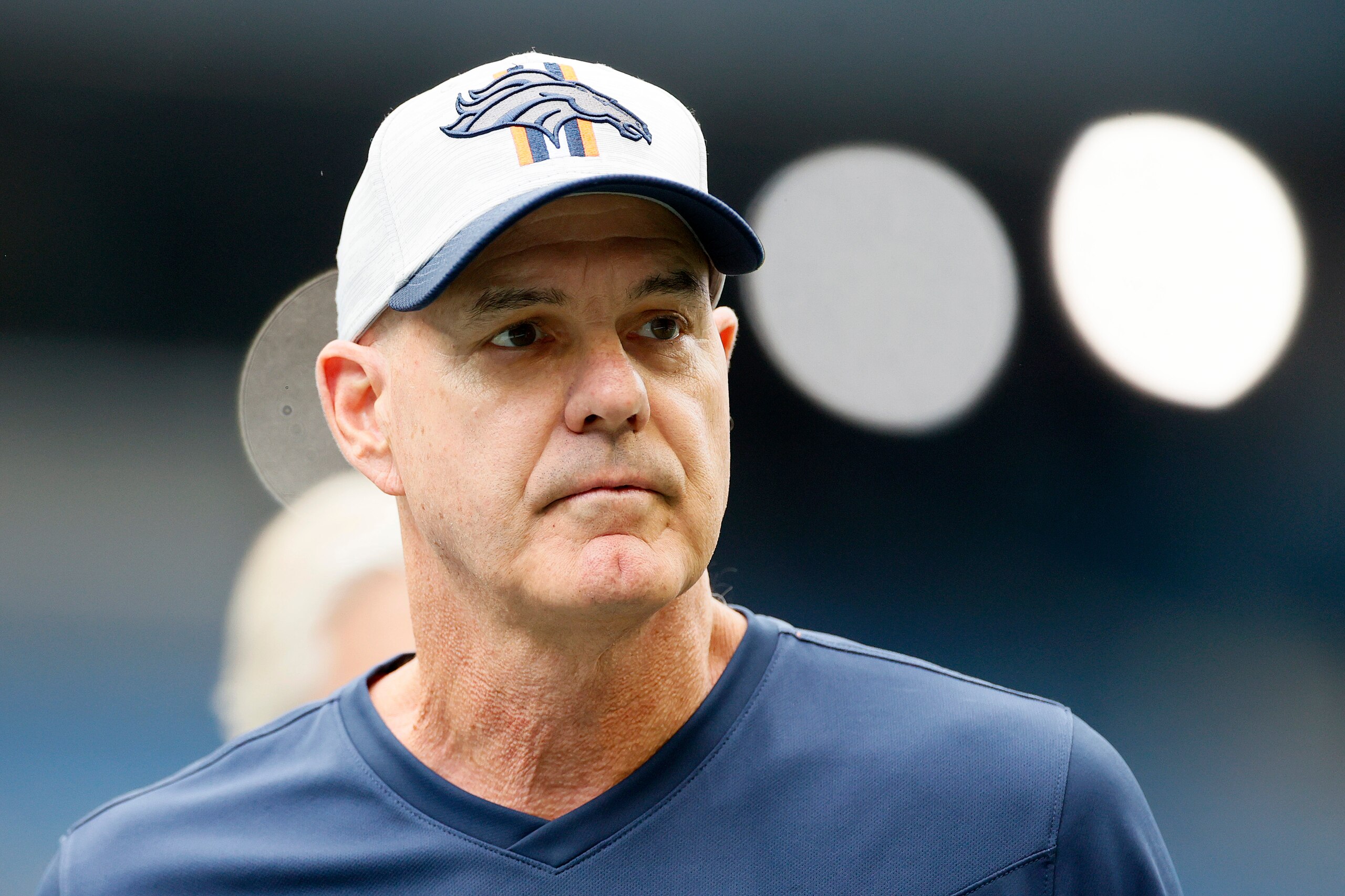 SEATTLE, WASHINGTON - AUGUST 21: Defensive coordinator Ed Donatell of the Denver Broncos looks on before an NFL preseason game at Lumen Field against the Seattle Seahawks on August 21, 2021 in Seattle, Washington. The Denver Broncos beat the Seattle Seahawks 30-3. (Photo by Steph Chambers/Getty Images)
