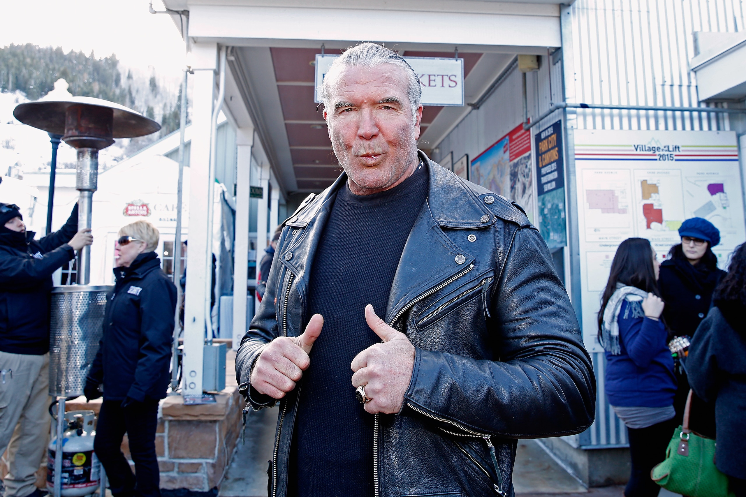 PARK CITY, UT - JANUARY 23:  Wrestler Scott Hall attends Stella Artois At The Village At The Lift 2015 - Day 1 on January 23, 2015 in Park City, Utah.  (Photo by Rick Kern/Getty Images for Stella Artois)