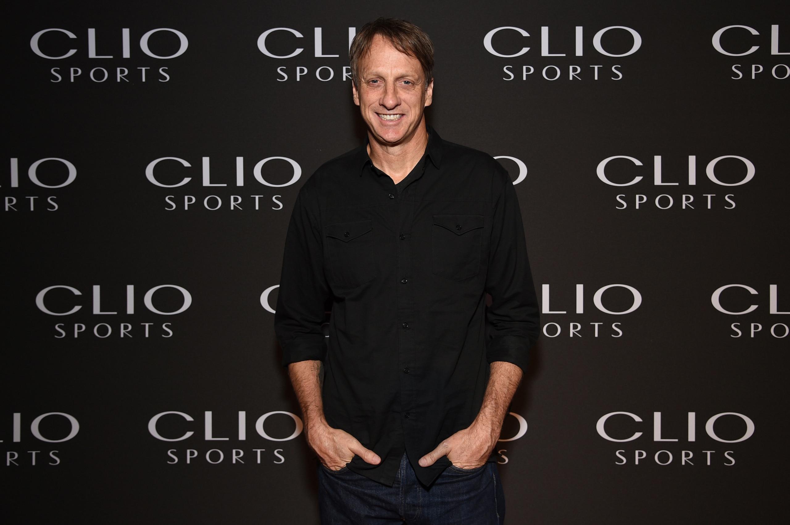 IMAGE DISTRIBUTED FOR CLIO AWARDS - Tony Hawk, Clio Sports Lifetime Achievement Award recipient, poses at The Clio Sports Awards at the Capitale Ballroom on Thursday, June 13, 2019, in New York. (Photo by Evan Agostini/Invision for Clio Awards/AP Images) IMAGE DISTRIBUTED FOR CLIO AWARDS - Tony Hawk, Clio Sports Lifetime Achievement Award recipient, poses at The Clio Sports Awards at the Capitale Ballroom on Thursday, June 13, 2019, in New York. (Photo by Evan Agostini/Invision for Clio Awards/AP Images)