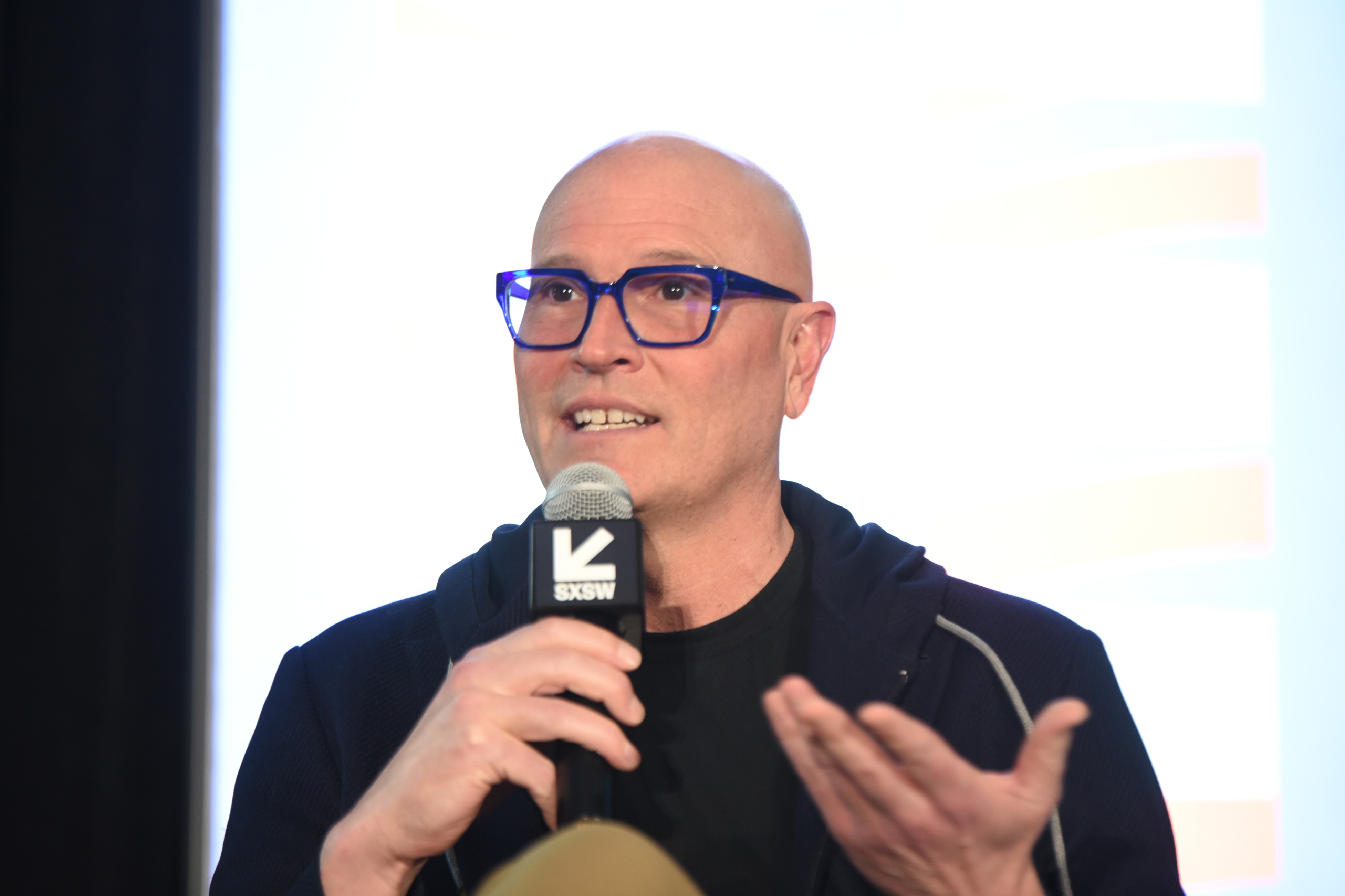 AUSTIN, TEXAS - MARCH 12: Rex Chapman speaks onstage at "The Bold Jump To Streaming News" during the 2022 SXSW Conference and Festivals at Austin Convention Center on March 12, 2022 in Austin, Texas. (Photo by Dave Pedley/Getty Images for SXSW)
