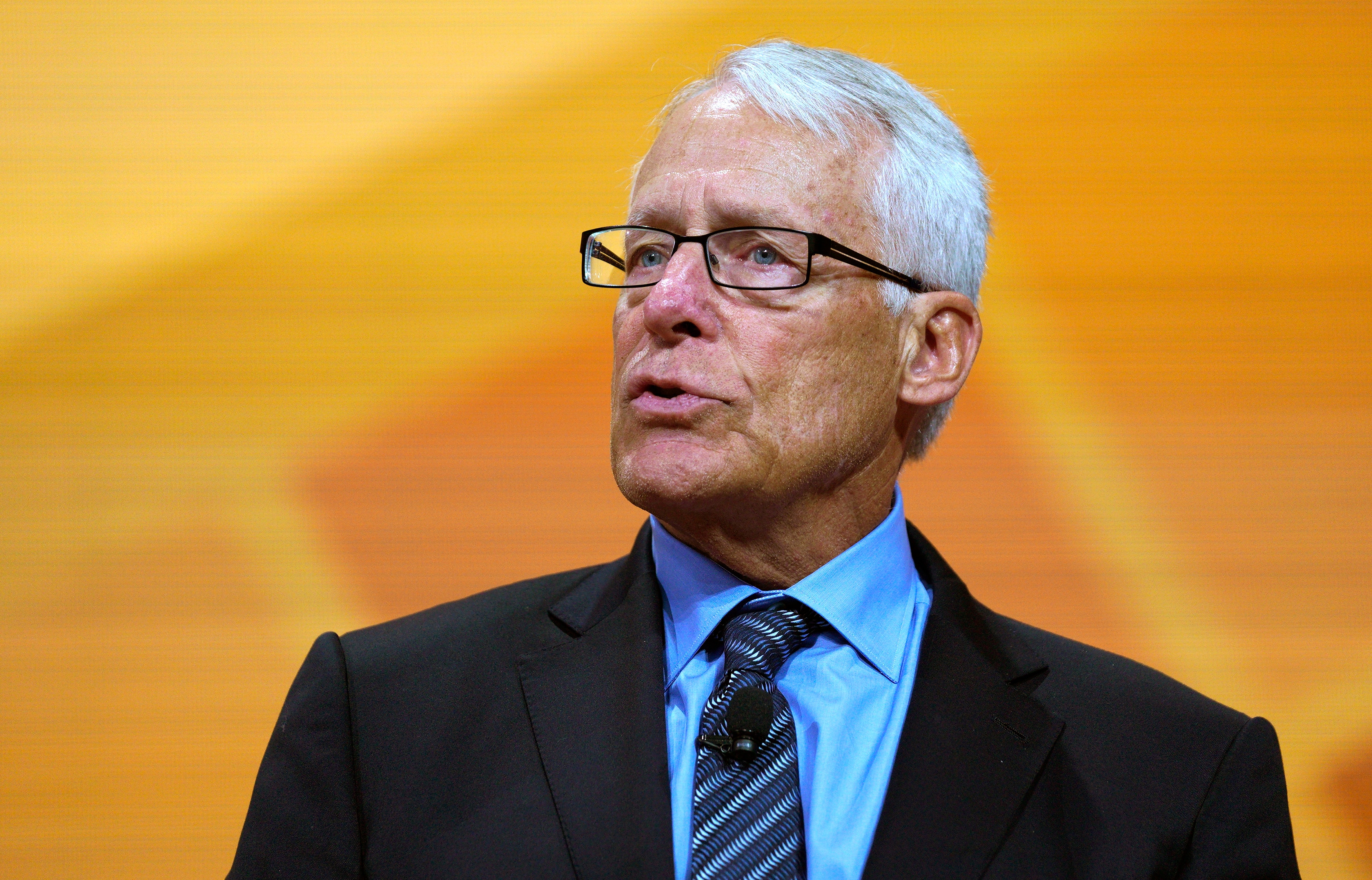 FAYETTEVILLE, AR - JUNE 1: Rob Walton speaks during the annual Walmart shareholders meeting event on June 1, 2018 in Fayetteville, Arkansas. The shareholders week brings thousands of shareholders and associates from around the world to meet at the company's  global headquarters. (Photo by Rick T. Wilking/Getty Images)