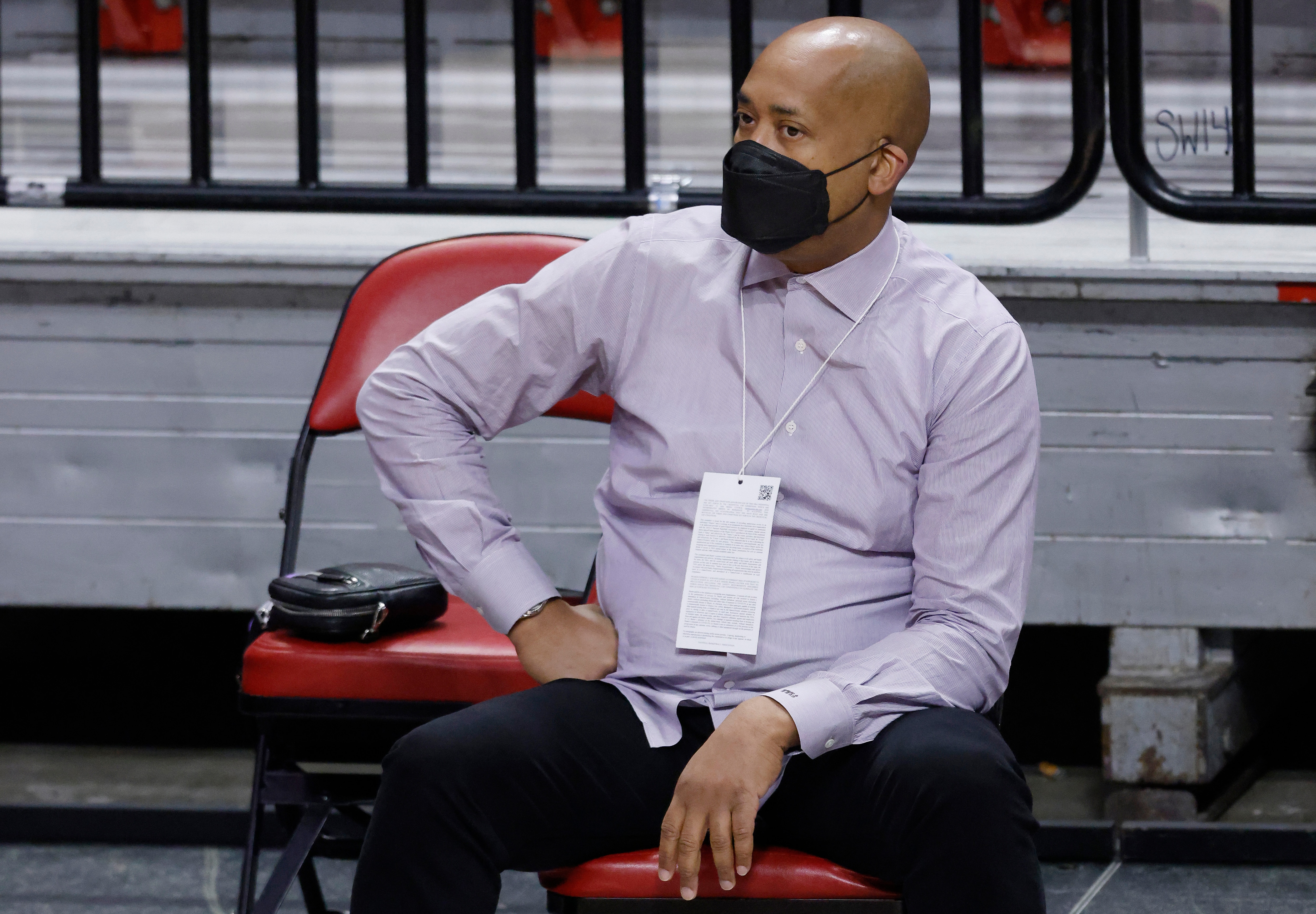 MIAMI, FLORIDA - FEBRUARY 09: Executive Vice President and Senior Basketball Advisor William Wesley of the New York Knicks looks on during the third quarter against the Miami Heat at American Airlines Arena on February 09, 2021 in Miami, Florida. NOTE TO USER: User expressly acknowledges and agrees that, by downloading and or using this photograph, User is consenting to the terms and conditions of the Getty Images License Agreement.  (Photo by Michael Reaves/Getty Images)