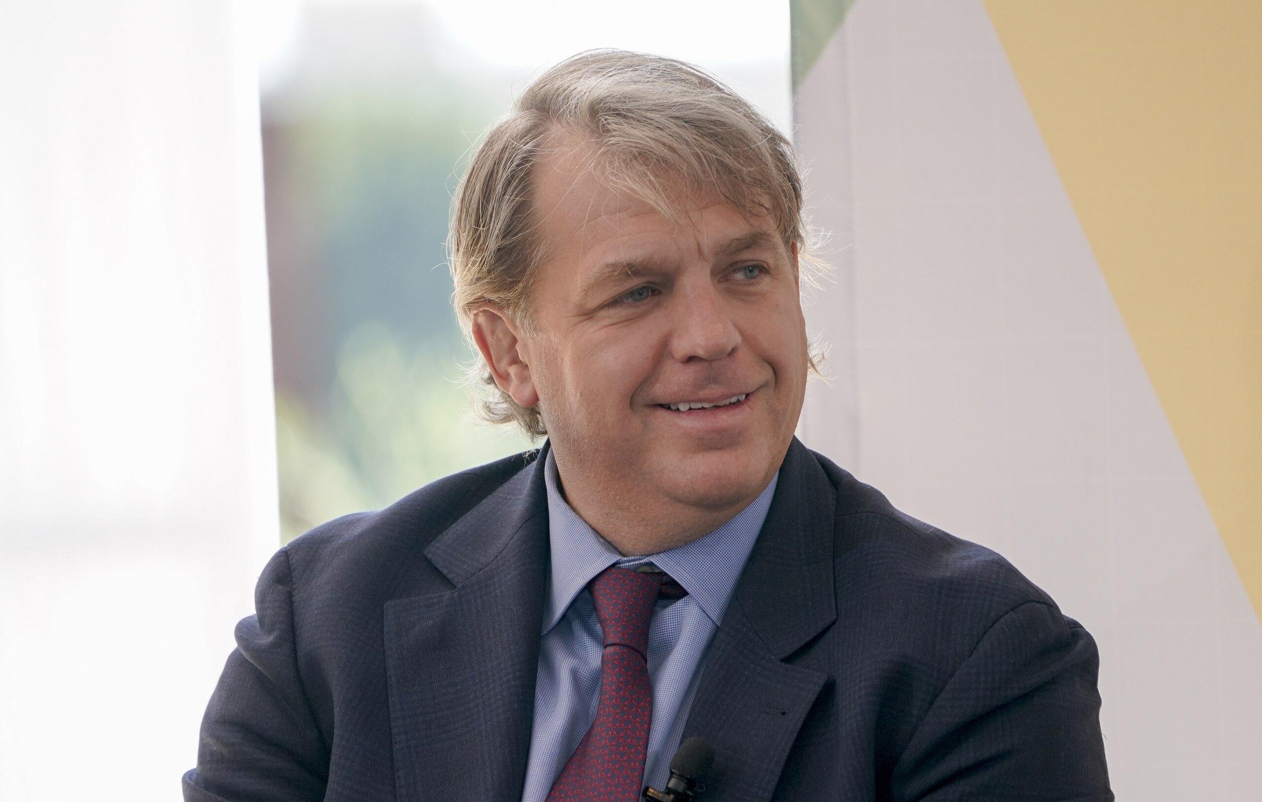 Todd Boehly, founder and chief executive officer of Eldridge Industries LLC, participates in a panel discussion during the Milken Institute Global Conference in Beverly Hills, California, U.S., on Monday, Oct. 18, 2021. The event convenes the best minds in the world to tackle its most urgent challenges and to help realize its most exciting opportunities. Photographer: Kyle Grillot/Bloomberg via Getty Images