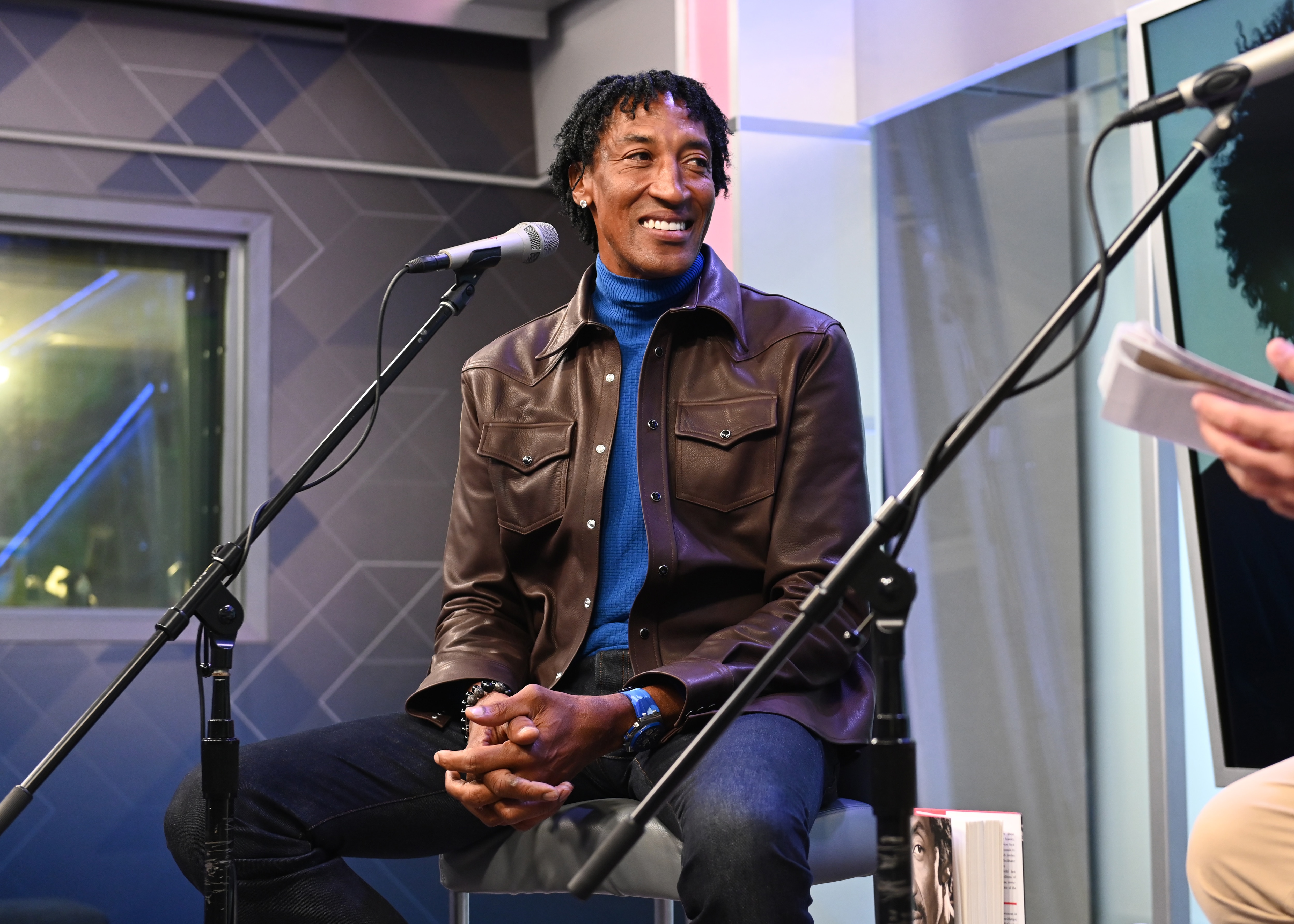 NEW YORK, NEW YORK - NOVEMBER 08: SiriusXM Town Hall with Scottie Pippen on November 08, 2021 in New York City. (Photo by Noam Galai/Getty Images for SiriusXM)