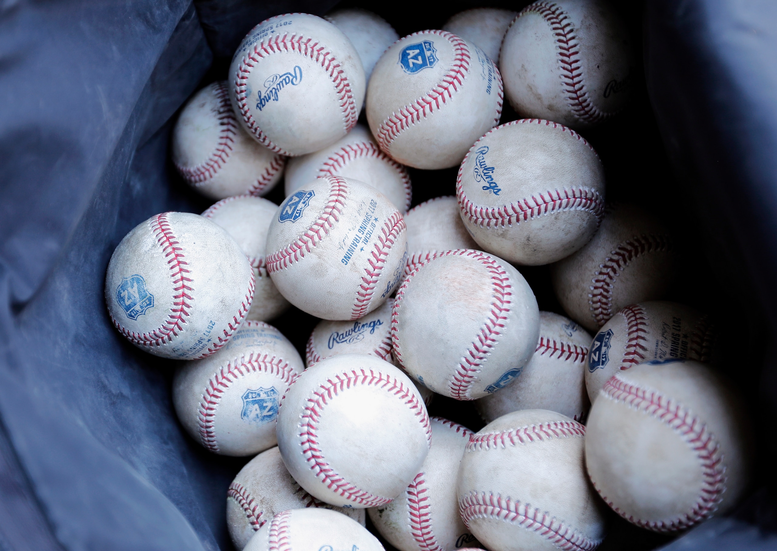 SCOTTSDALE, AZ - MARCH 10: A bag of baseballs is seen in the dugout during the spring training game between the San Francisco Giants and the Cleveland Indians at Scottsdale Stadium on March 11, 2017 in Scottsdale, Arizona. (Photo by Tim Warner/Getty Images) SCOTTSDALE, AZ - MARCH 10: A bag of baseballs is seen in the dugout during the spring training game between the San Francisco Giants and the Cleveland Indians at Scottsdale Stadium on March 11, 2017 in Scottsdale, Arizona. (Photo by Tim Warner/Getty Images)