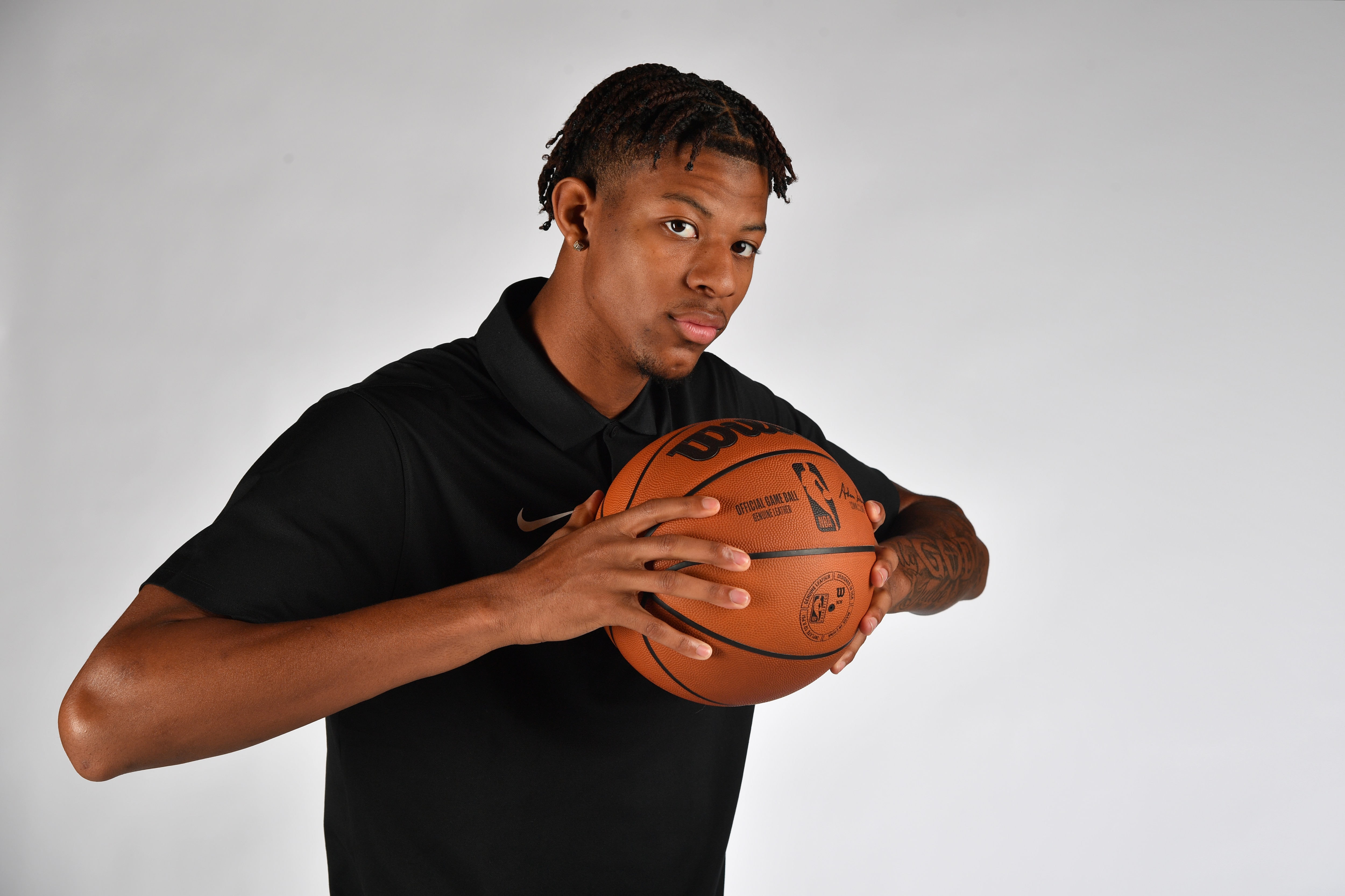 CHICAGO,IL - MAY 17: NBA Prospect, Dalen Terry poses for a portrait during the 2022 NBA Draft Combine Circuit on May 17, 2022 in Chicago, Illinois. NOTE TO USER: User expressly acknowledges and agrees that, by downloading and or using this photograph, User is consenting to the terms and conditions of the Getty Images License Agreement. Mandatory Copyright Notice: Copyright 2022 NBAE (Photo by Chris Schwegler/NBAE via Getty Images)