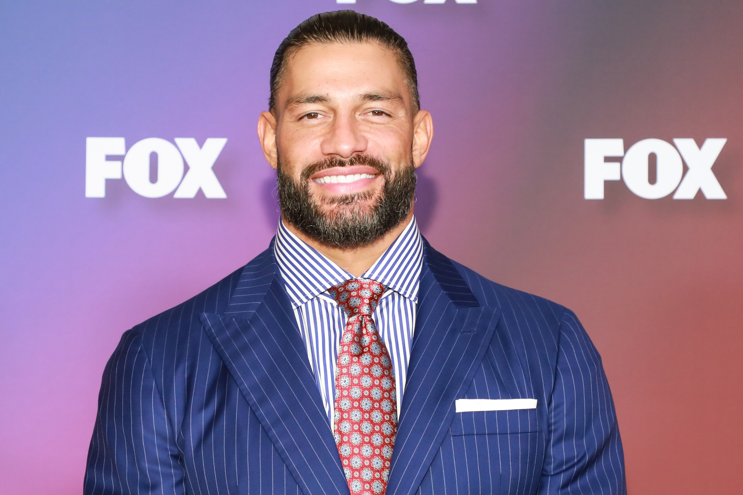 NEW YORK, NEW YORK - MAY 16: Roman Reigns attends the 2022 Fox Upfront on May 16, 2022 in New York City. (Photo by Jason Mendez/WireImage)