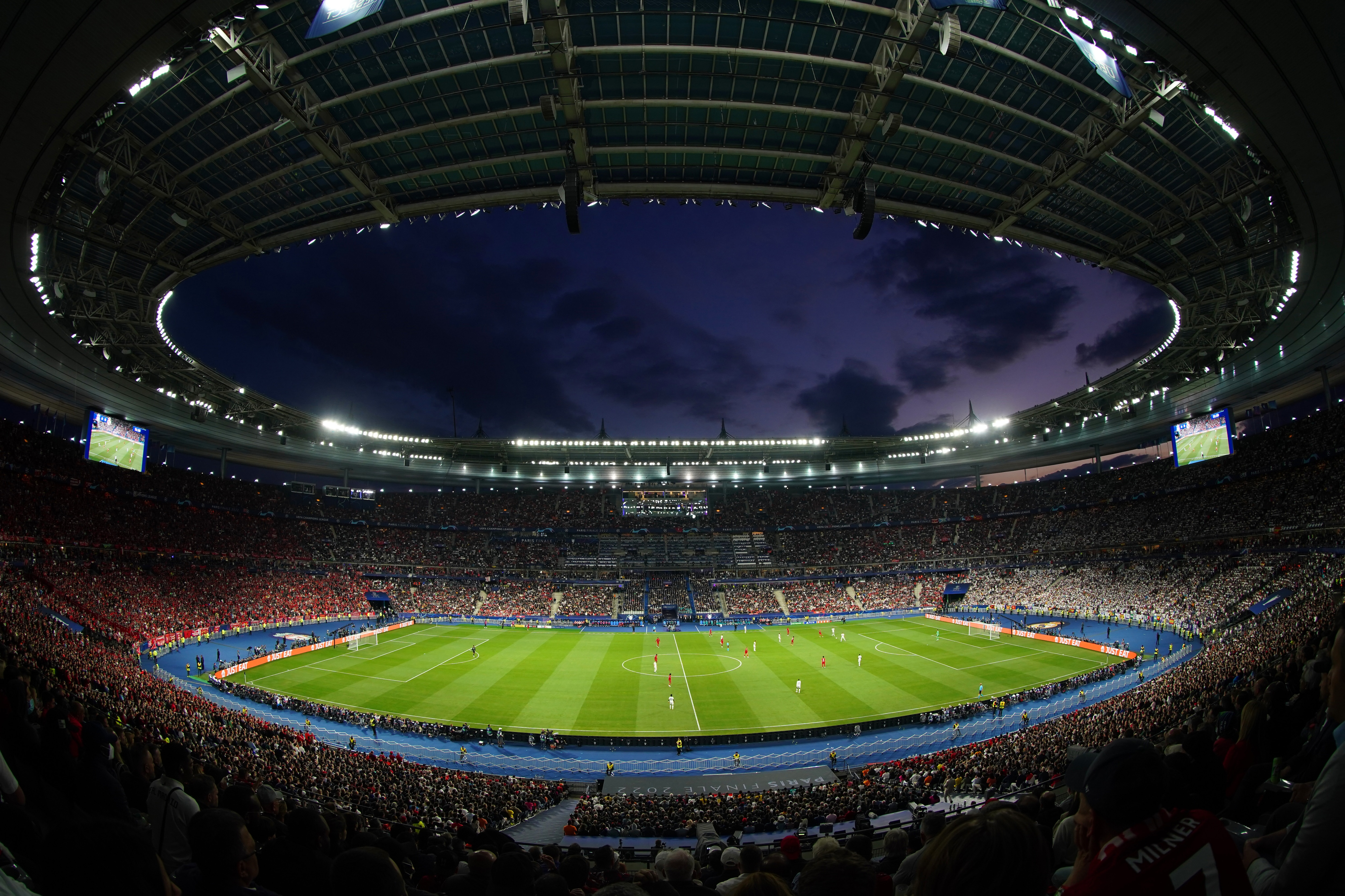 PARIS, FRANCE - MAY 28: A general view of the inside of the Stade de France during the UEFA Champions League final match between Liverpool FC and Real Madrid at Stade de France on May 28, 2022 in Paris, France. (Photo by Angel Martinez - UEFA/UEFA via Getty Images)