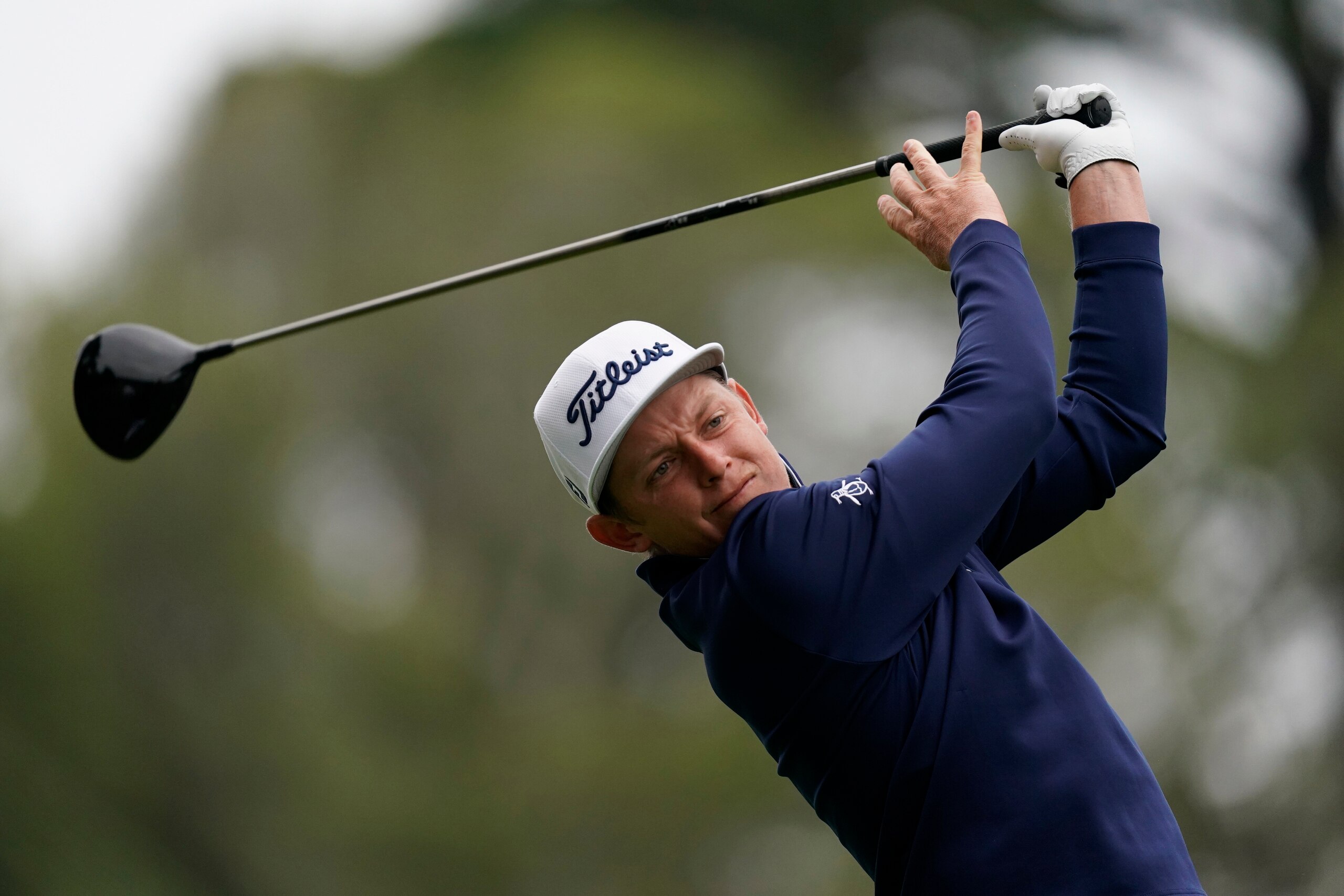 Cameron Smith, of Australia, watches his tee shot on the second hole during the first round of the U.S. Open Championship golf tournament, Thursday, June 13, 2019, in Pebble Beach, Calif. (AP Photo/Carolyn Kaster)