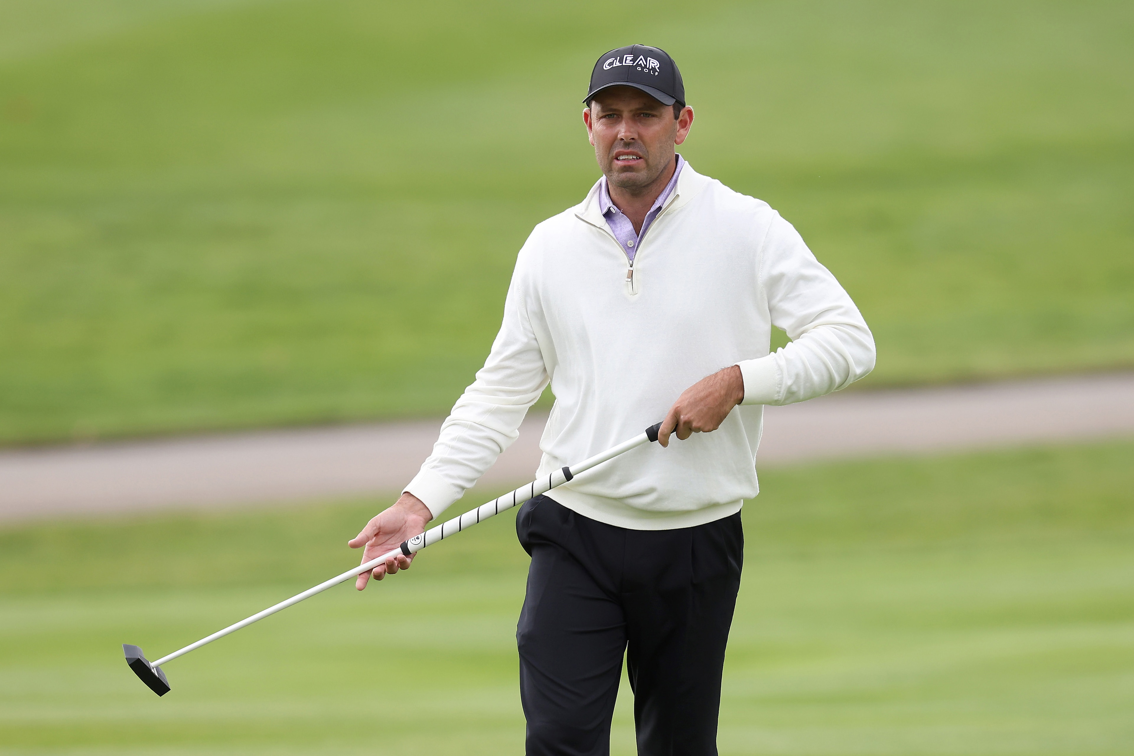 ST ALBANS, ENGLAND - JUNE 09: Charl Schwartzel of Stinger GC putts on the 16th green during day one of the LIV Golf Invitational - London at The Centurion Club on June 09, 2022 in St Albans, England. (Photo by Charlie Crowhurst/LIV Golf/Getty Images) ST ALBANS, ENGLAND - JUNE 09: Charl Schwartzel of Stinger GC putts on the 16th green during day one of the LIV Golf Invitational - London at The Centurion Club on June 09, 2022 in St Albans, England. (Photo by Charlie Crowhurst/LIV Golf/Getty Images)