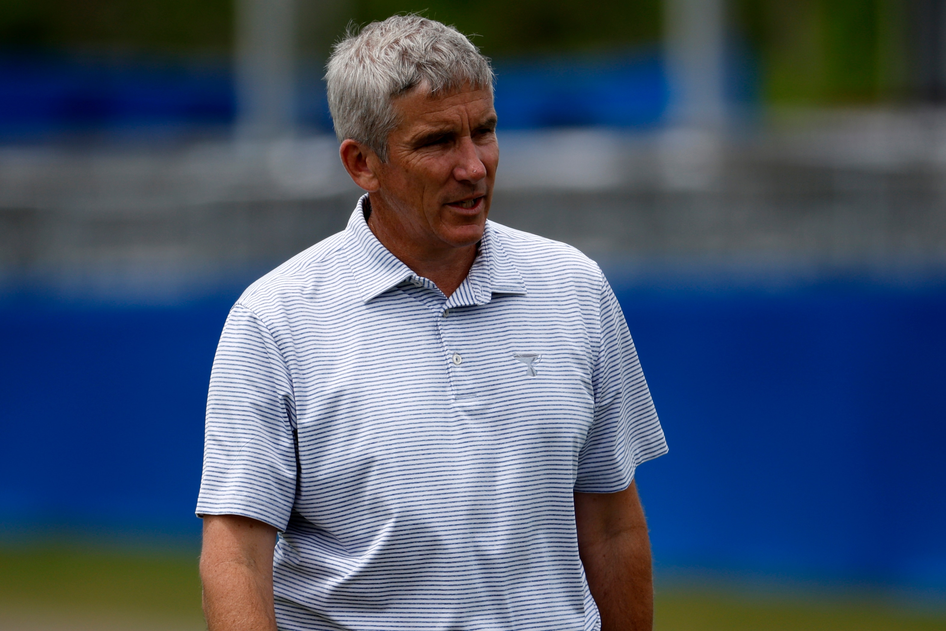 AVONDALE, LOUISIANA - APRIL 20: PGA TOUR Commissioner Jay Monahan looks on during a pro-am prior to the Zurich Classic of New Orleans at TPC Louisiana on April 20, 2022 in Avondale, Louisiana. (Photo by Chris Graythen/Getty Images)