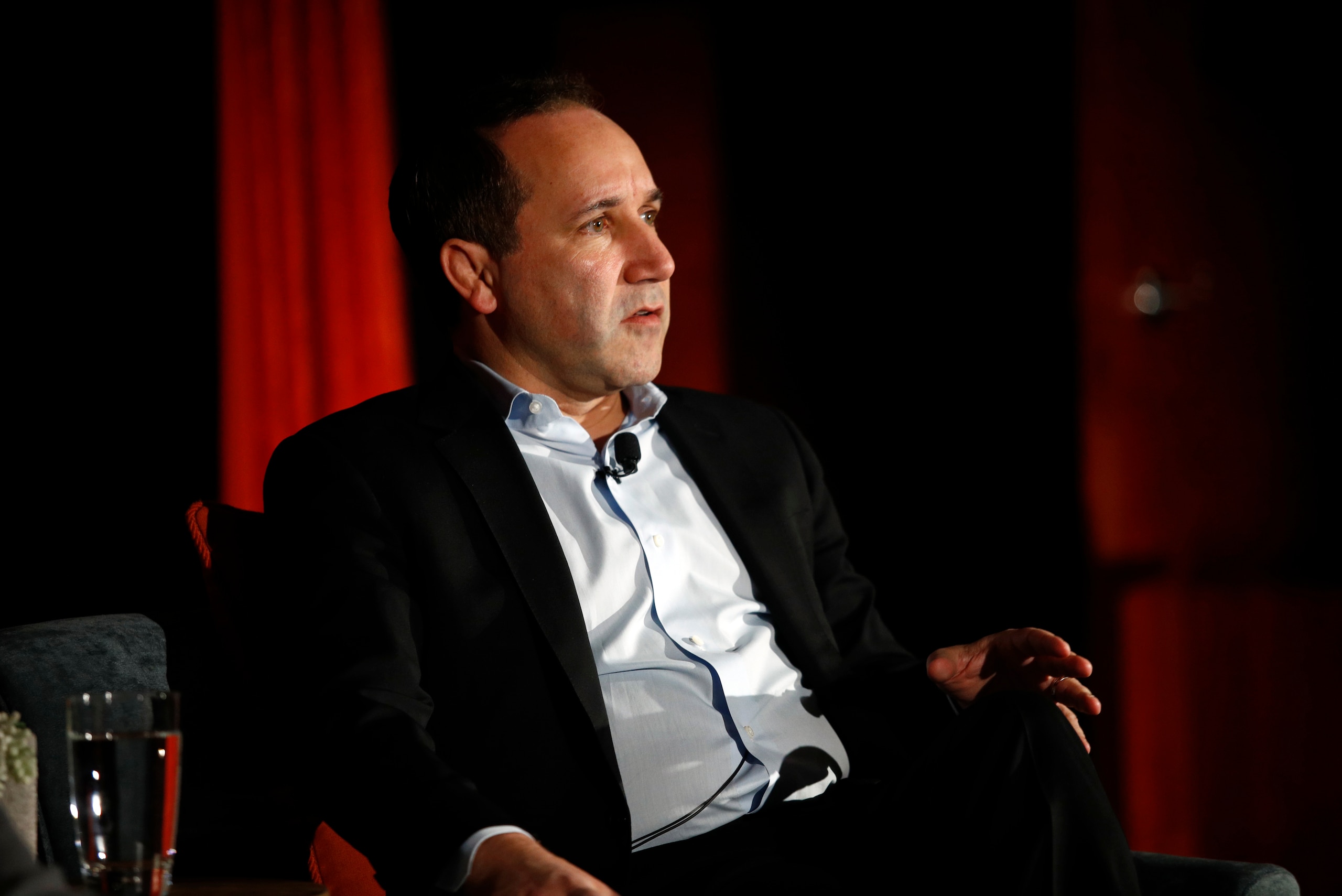 FILE - Baltimore Orioles executive vice president John Angelos speaks at a news conference on Nov. 19, 2018, in Baltimore. Orioles CEO John Angelos was accused in a lawsuit in June 2022 of seizing control of the team at the expense of his brother Lou, and in defiance of their father Peter’s wishes. (AP Photo/Patrick Semansky, File)