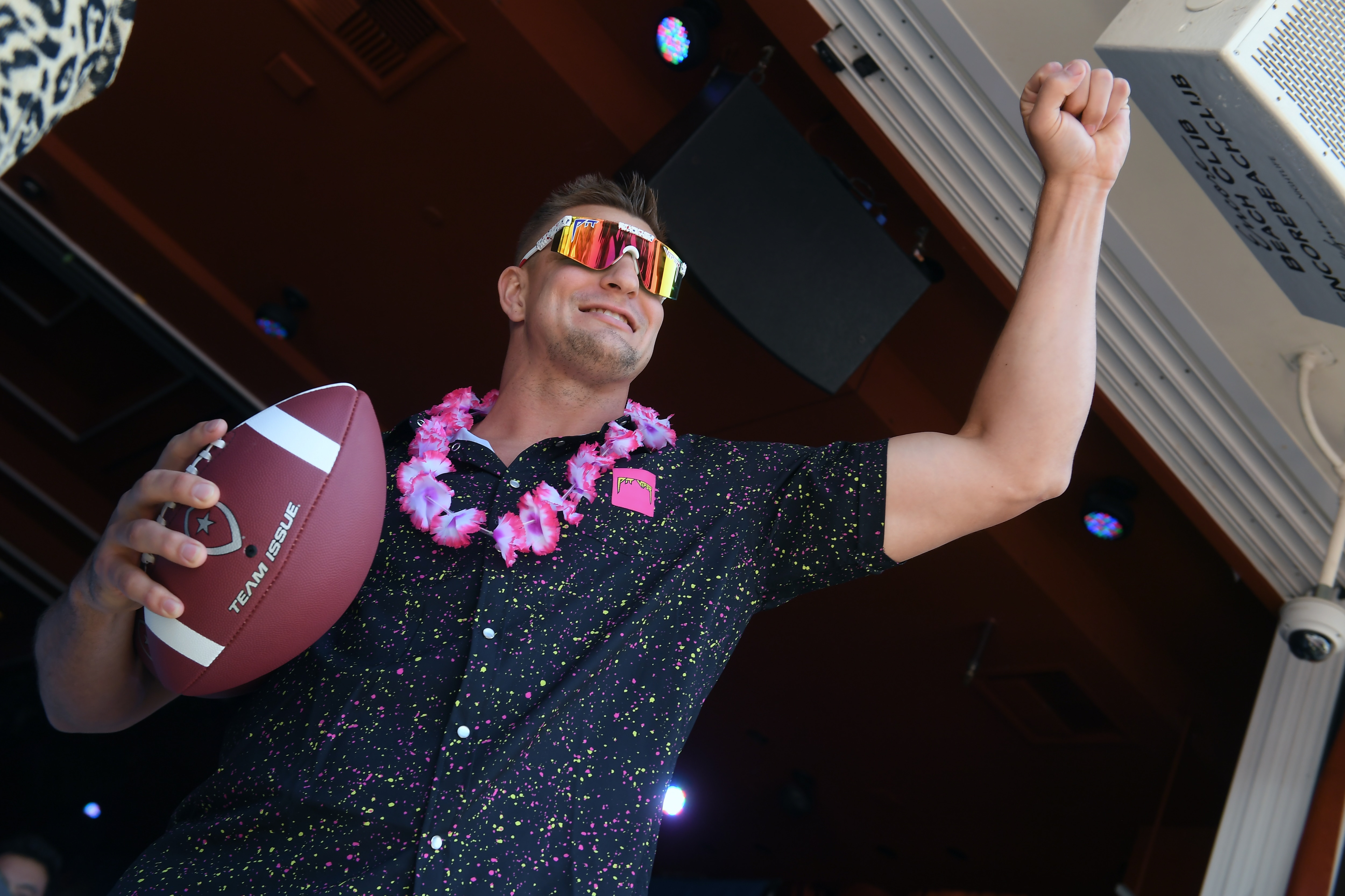 LAS VEGAS, NEVADA - APRIL 29: Rob Gronkowski attends Gronk Beach Las Vegas at Encore Beach Club at Wynn Las Vegas on April 29, 2022 in Las Vegas, Nevada. (Photo by Bryan Steffy/Getty Images for Encore Beach Club at Wynn Las Vegas)