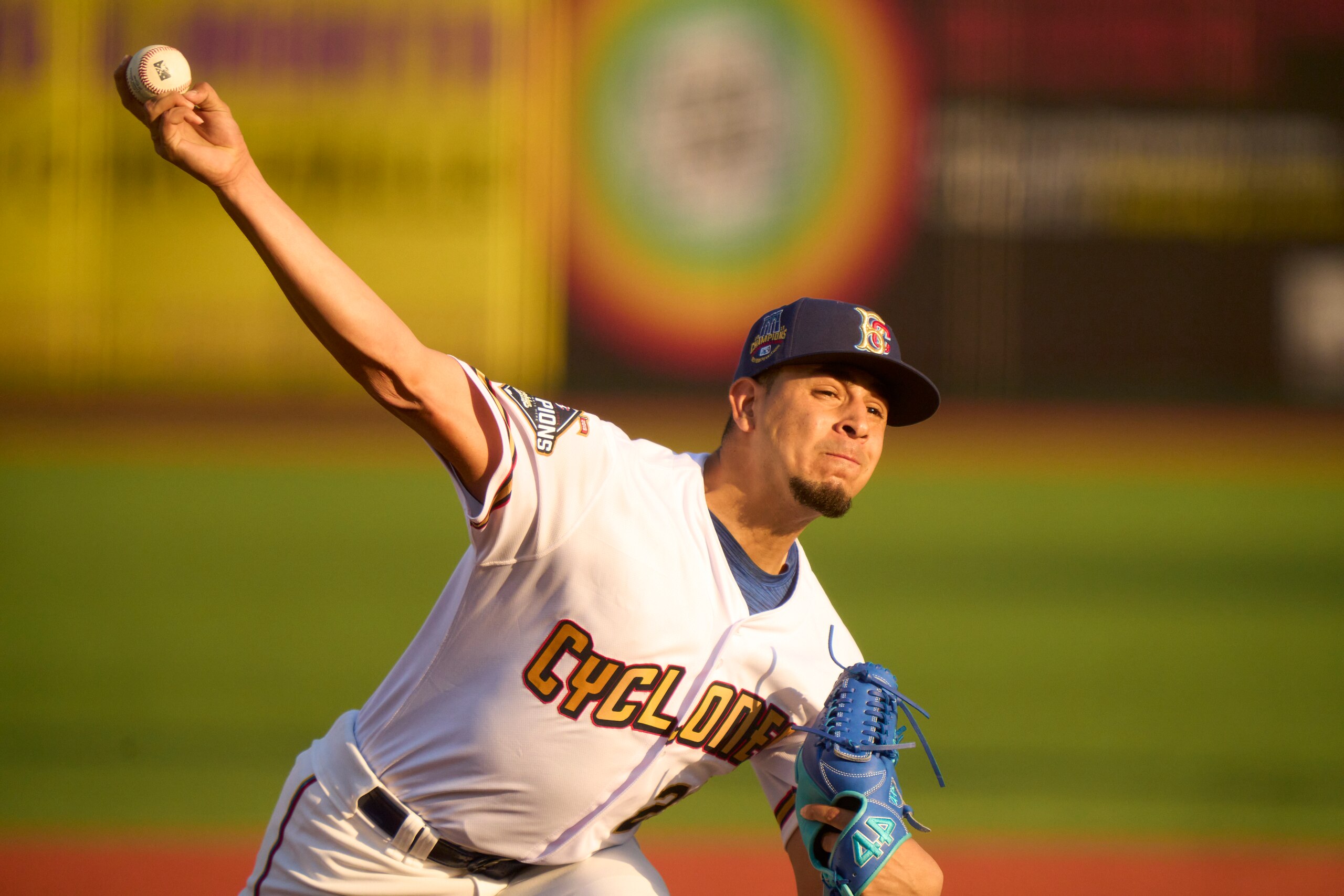 Minor League Baseball: Brooklyn Cyclones Jose Butto (23) in action, pitching vs Hudson Valley Renegades at Maimonides Park. Brooklyn, NY 5/18/2021 CREDIT: Erick W. Rasco (Photo by Erick W. Rasco/Sports Illustrated via Getty Images) (Set Number: X163621 TK1)