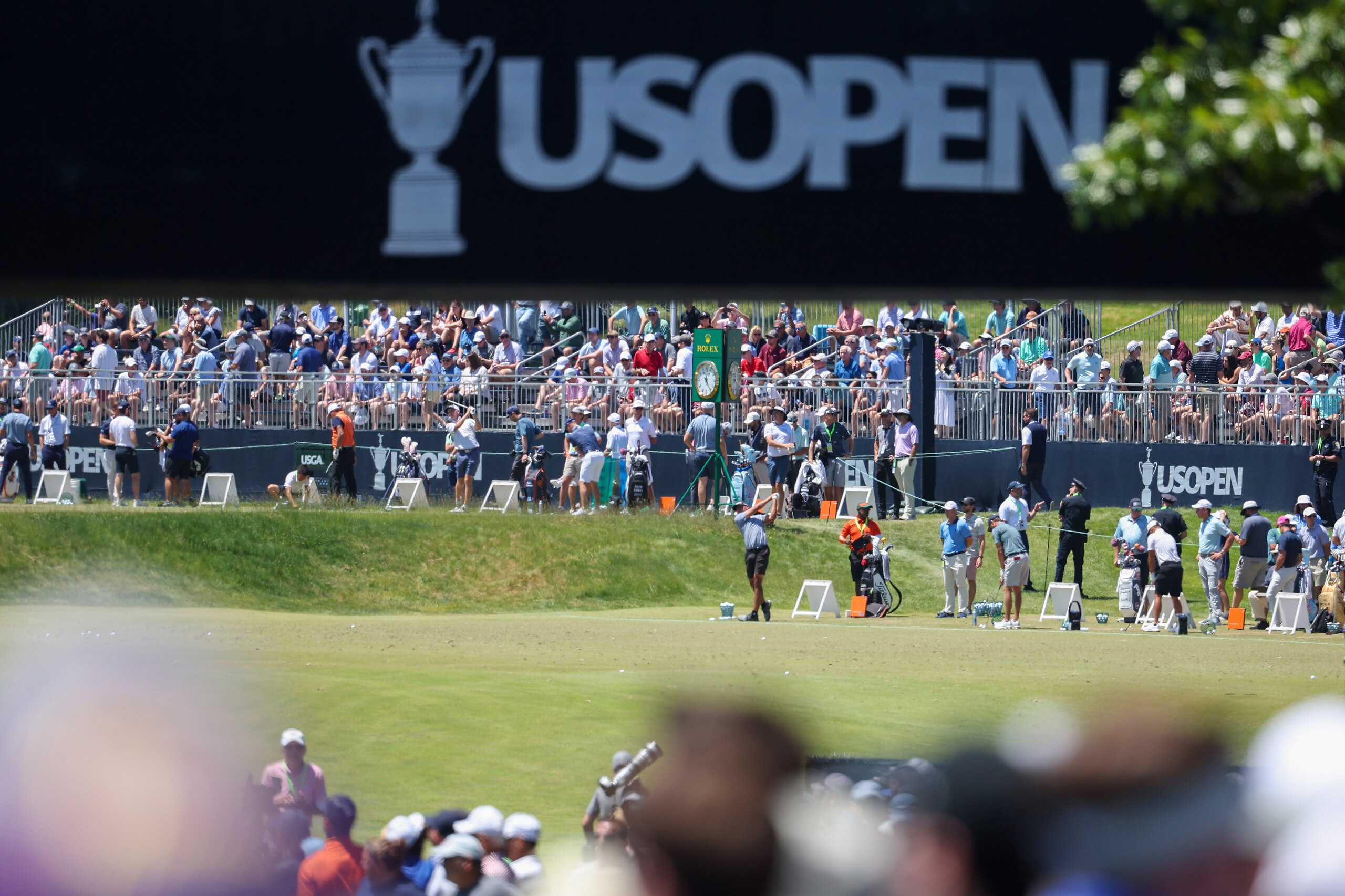 BROOKLINE, MASSACHUSETTS - JUNE 14: A general view of the practice range is seen during a practice round prior to the US Open at The Country Club on June 14, 2022 in Brookline, Massachusetts. (Photo by Warren Little/Getty Images)