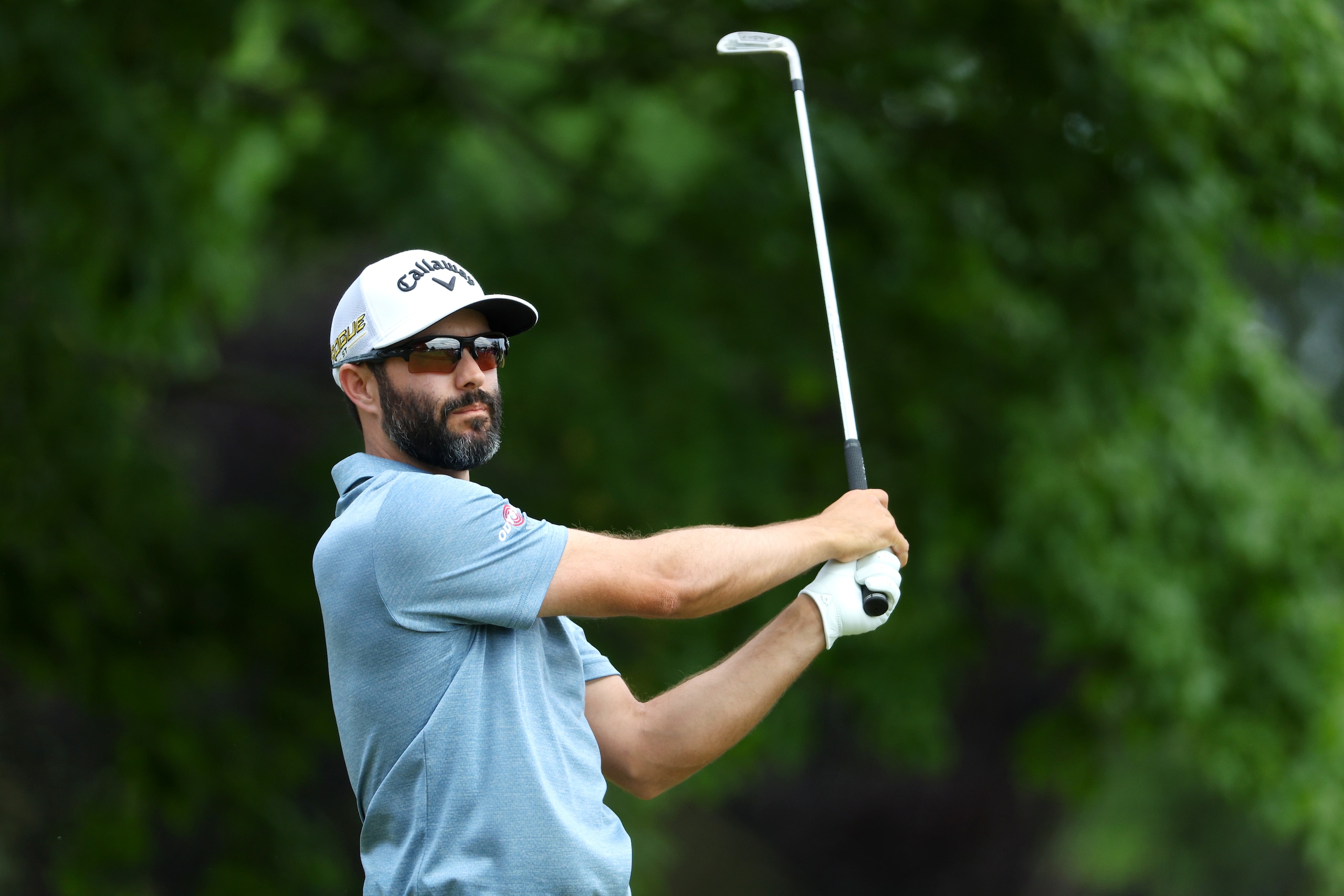 BROOKLINE, MASSACHUSETTS - JUNE 16: Adam Hadwin of Canada plays his shot from the sixth tee during round one of the 122nd U.S. Open Championship at The Country Club on June 16, 2022 in Brookline, Massachusetts. (Photo by Andrew Redington/Getty Images)