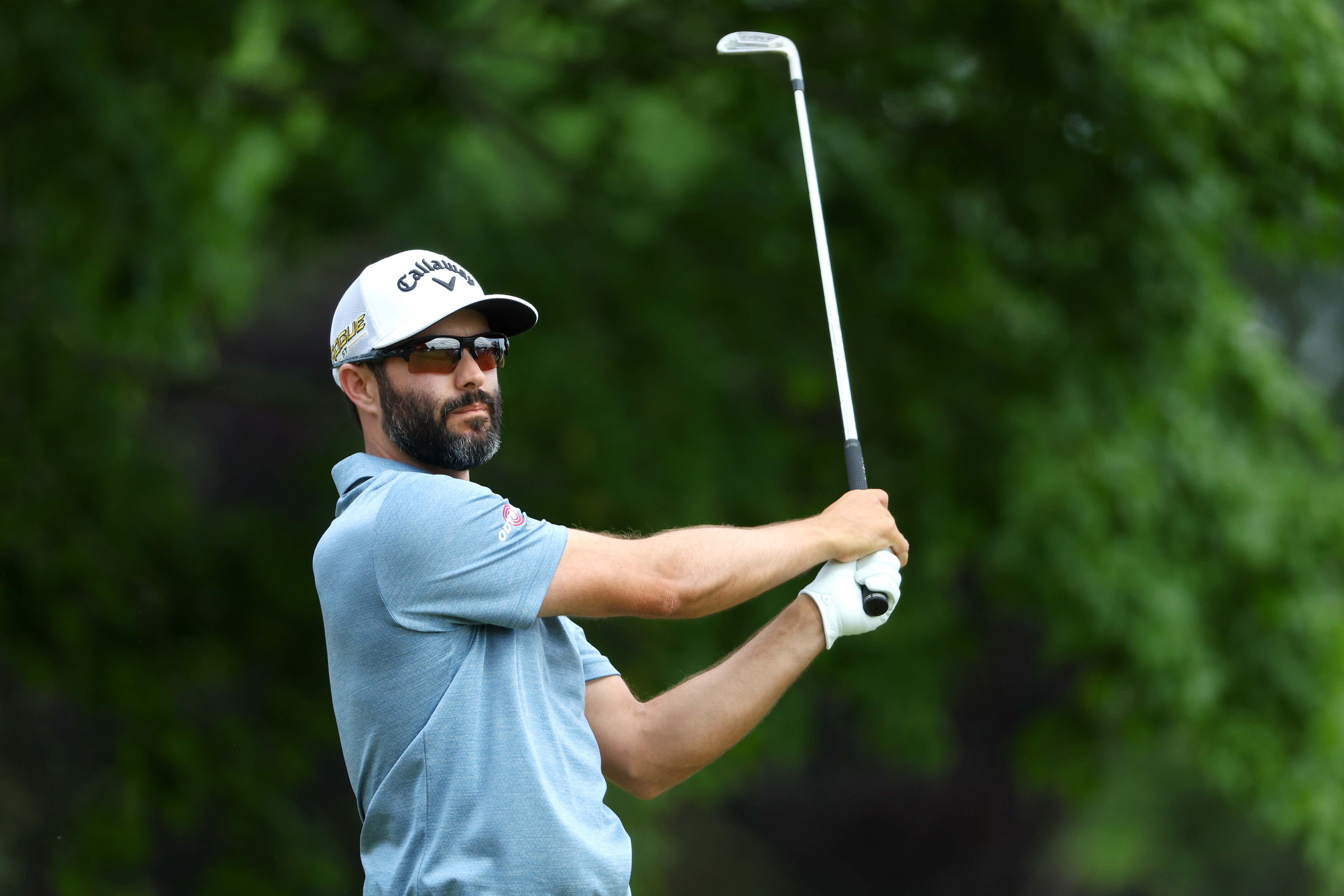 BROOKLINE, MASSACHUSETTS - JUNE 16: Adam Hadwin of Canada plays his shot from the sixth tee during round one of the 122nd U.S. Open Championship at The Country Club on June 16, 2022 in Brookline, Massachusetts. (Photo by Andrew Redington/Getty Images)