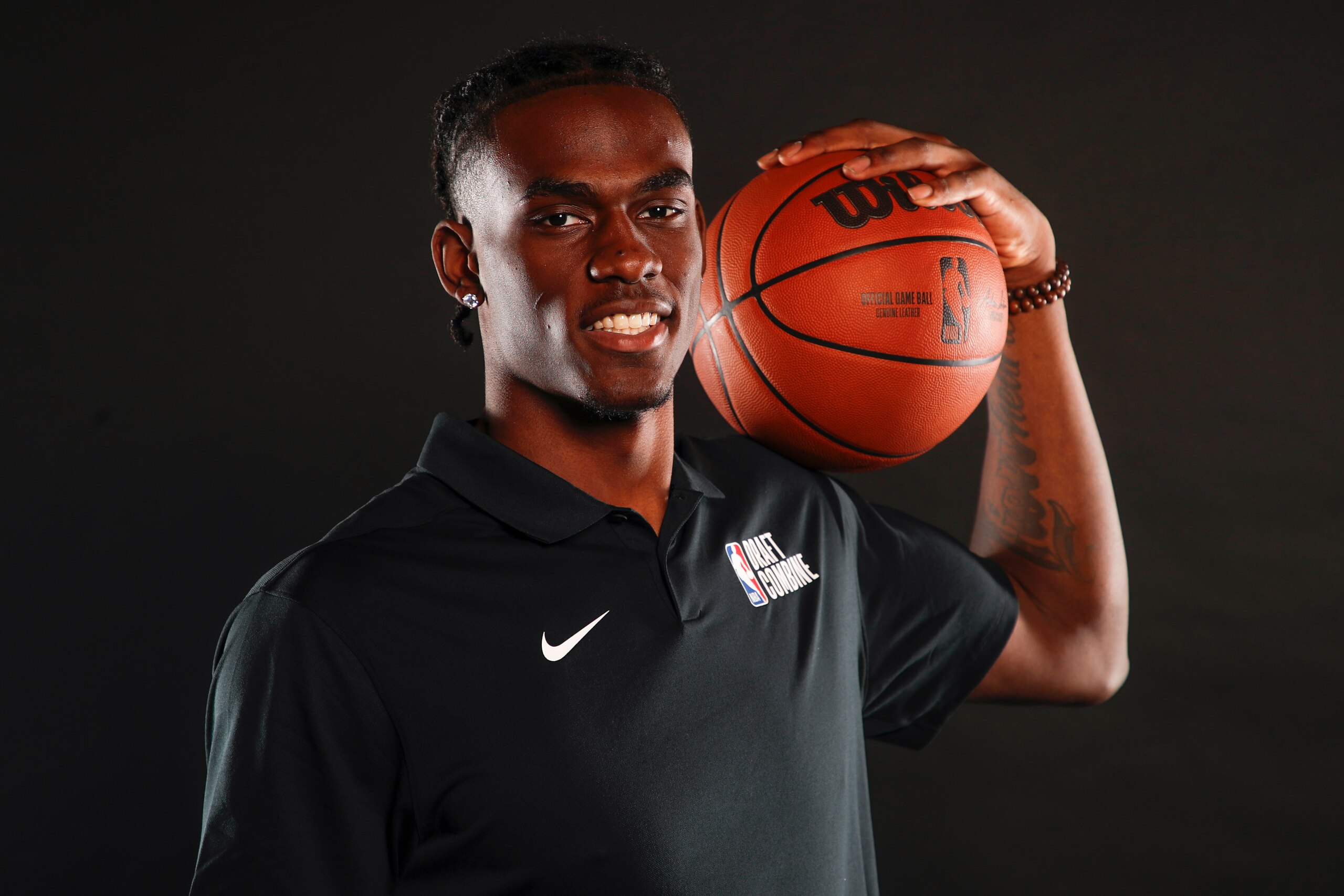 CHICAGO,IL - MAY 17: NBA Prospect, Jalen Duren poses for a portrait during the 2022 NBA Draft Combine Circuit on May 17, 2022 in Chicago, Illinois. NOTE TO USER: User expressly acknowledges and agrees that, by downloading and or using this photograph, User is consenting to the terms and conditions of the Getty Images License Agreement. Mandatory Copyright Notice: Copyright 2022 NBAE (Photo by Brian Sevald/NBAE via Getty Images) CHICAGO,IL - MAY 17: NBA Prospect, Jalen Duren poses for a portrait during the 2022 NBA Draft Combine Circuit on May 17, 2022 in Chicago, Illinois. NOTE TO USER: User expressly acknowledges and agrees that, by downloading and or using this photograph, User is consenting to the terms and conditions of the Getty Images License Agreement. Mandatory Copyright Notice: Copyright 2022 NBAE (Photo by Brian Sevald/NBAE via Getty Images)