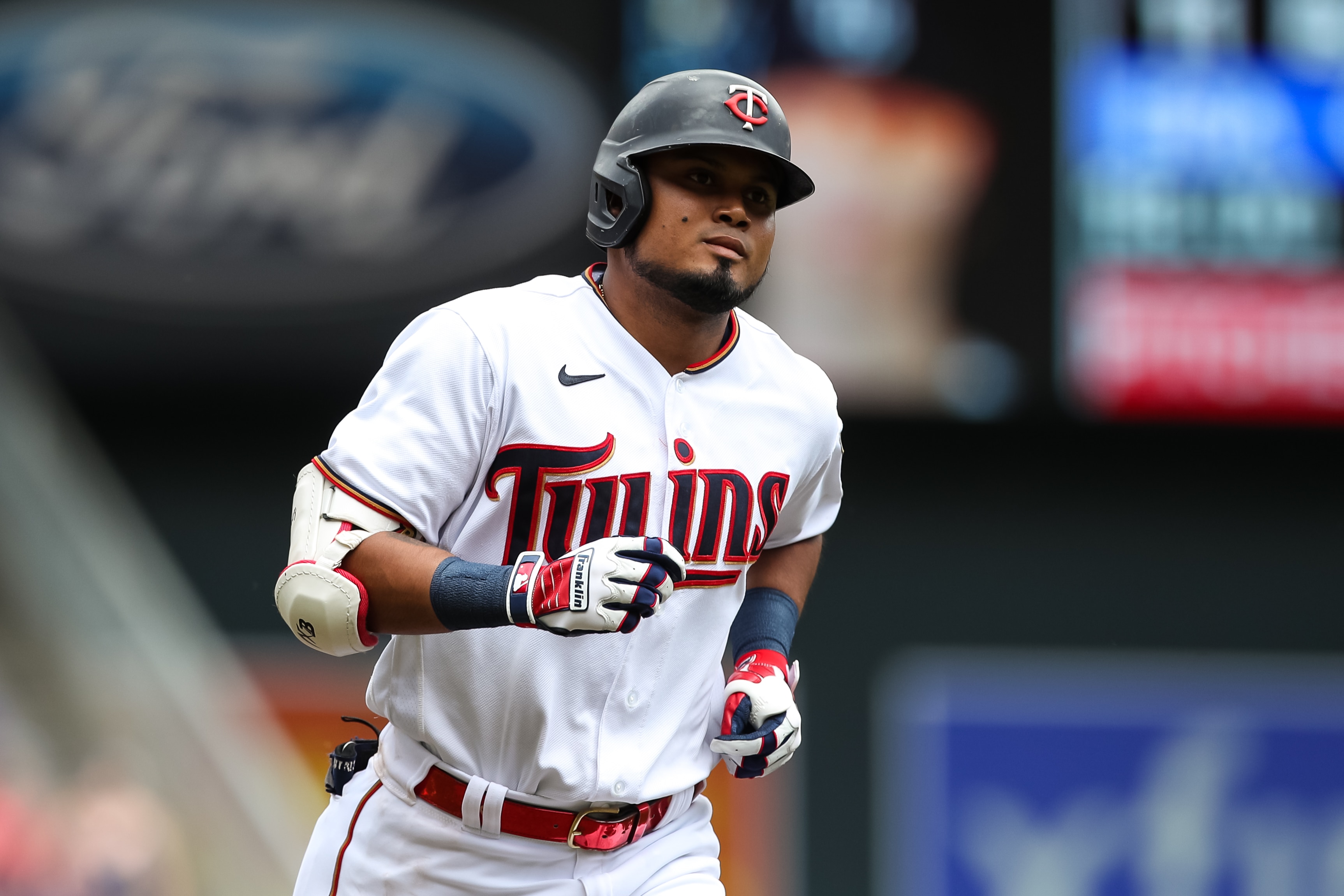 MINNEAPOLIS, MN - JUNE 11: Luis Arraez #2 of the Minnesota Twins rounds the bases on his first career grand slam against the Tampa Bay Rays in the third inning of the game at Target Field on June 11, 2022 in Minneapolis, Minnesota. (Photo by David Berding/Getty Images)