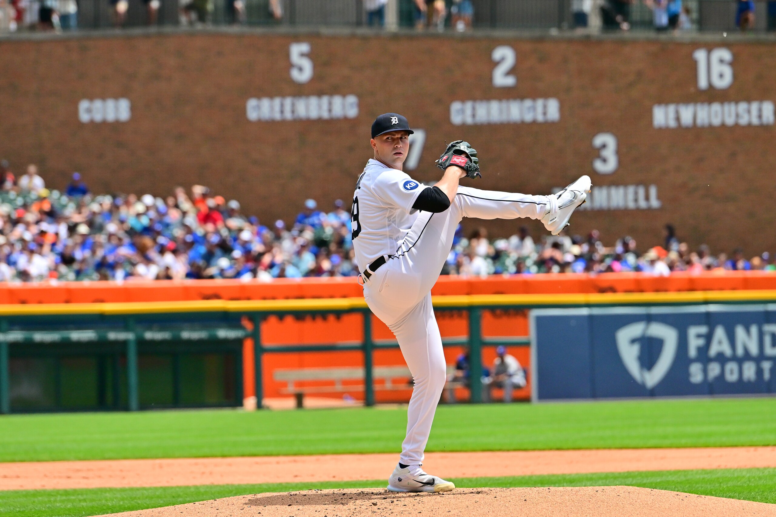 DETROIT, MI - JUNE 12: Detroit Tigers starting pitcher Tarik Skubal (29) pitches in the first inning during to the Detroit Tigers versus the Toronto Blue Jays on Sunday June 12, 2022 at Comerica Park in Detroit, MI. (Photo by Steven King/Icon Sportswire via Getty Images)