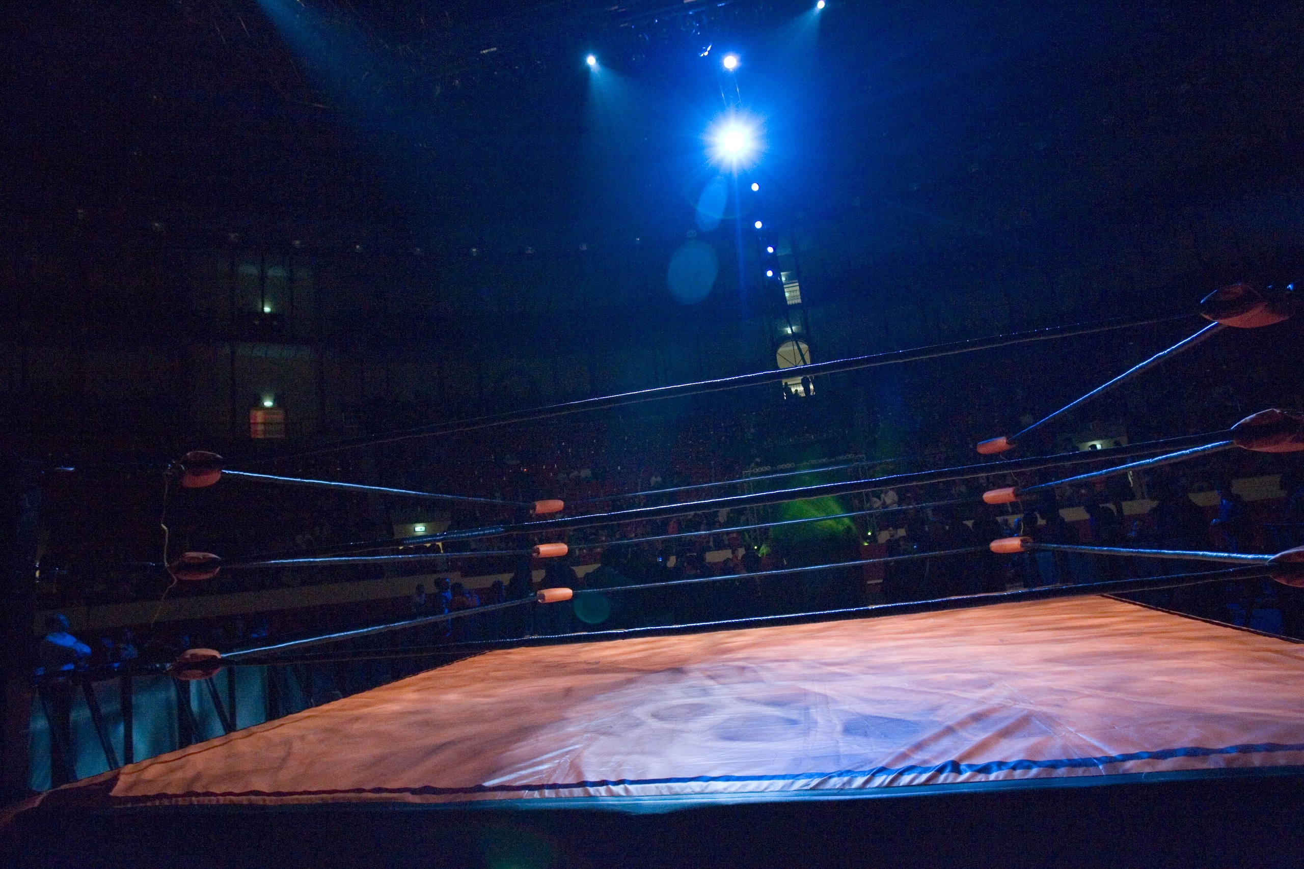 Wrestlers in action during Total Impact Wrestling at the Campo Pequeno Bull Fighting Arena in Lisbon, Portugal on January 5, 2007. (Photo by CityFiles/WireImage) *** Local Caption ***