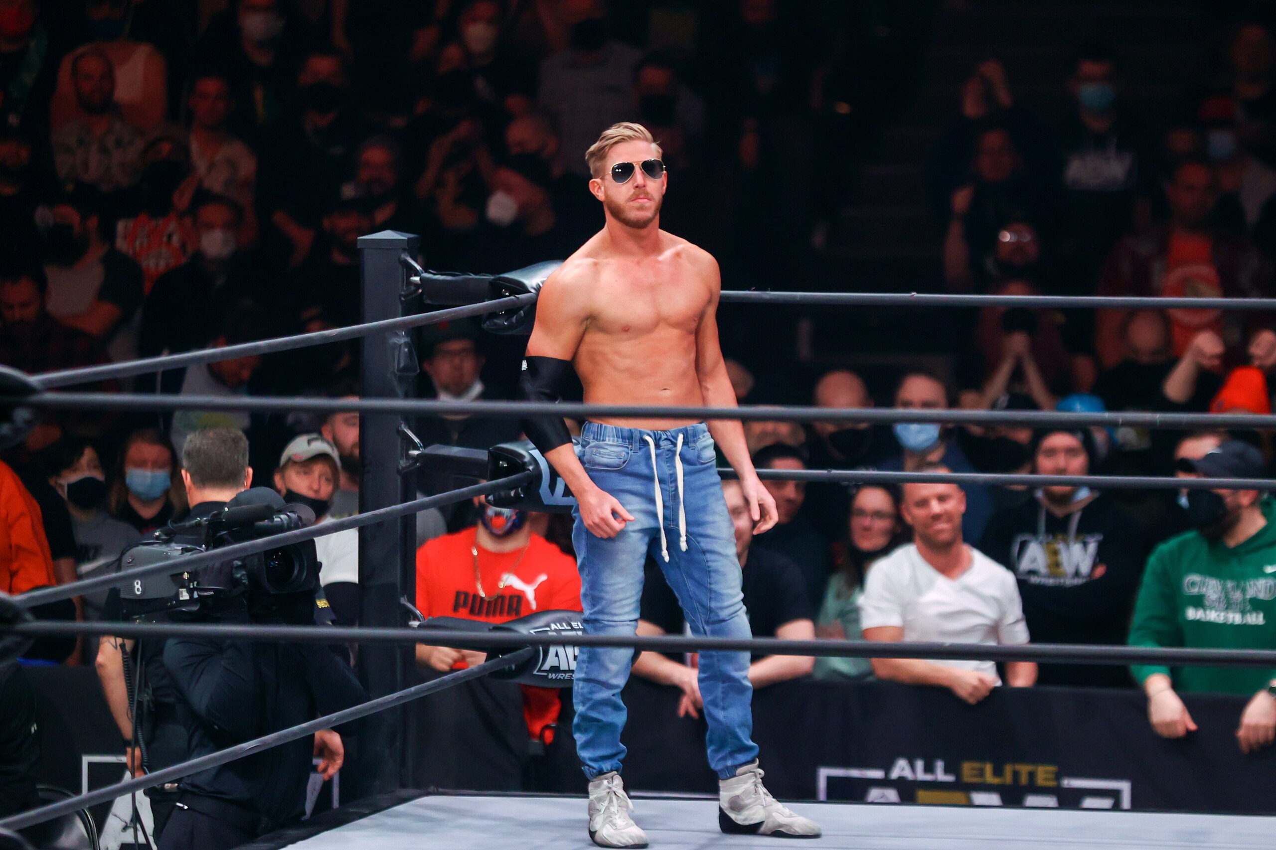 CLEVELAND, OH - JANUARY 26: Orange Cassidy in the ring during AEW Dynamite on January 26, 2022, at the Wolstein Center in Cleveland, OH. (Photo by Frank Jansky/Icon Sportswire via Getty Images)