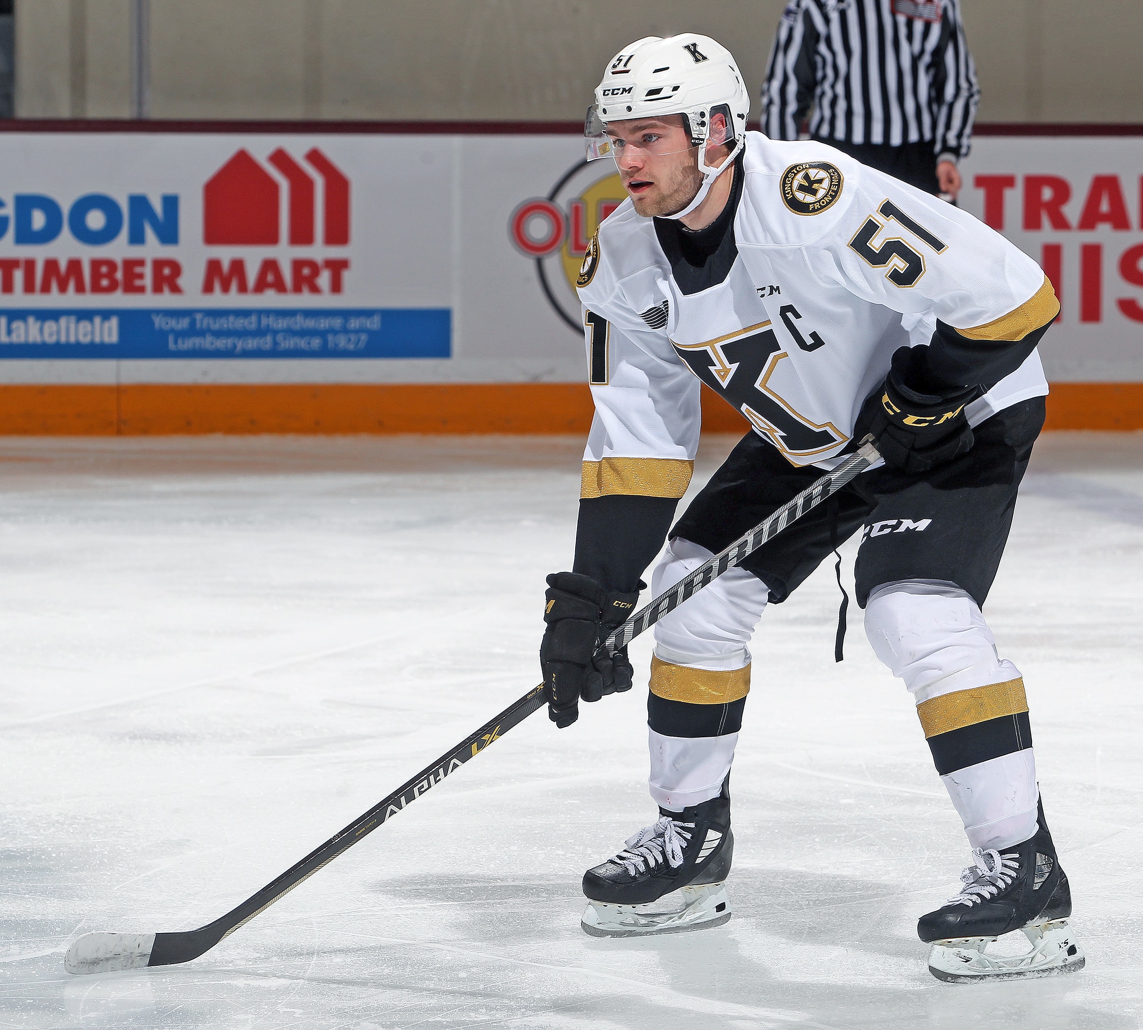 PETERBOROUGH, ON - MARCH 29:  Shane Wright #51 of the Kingston Frontenacs skates against the Peterborough Petes in an OHL game at the Peterborough Memorial Centre on March 29, 2022 in Peterborough, Ontario, Canada. (Photo by Ken Andersen/Getty Images)