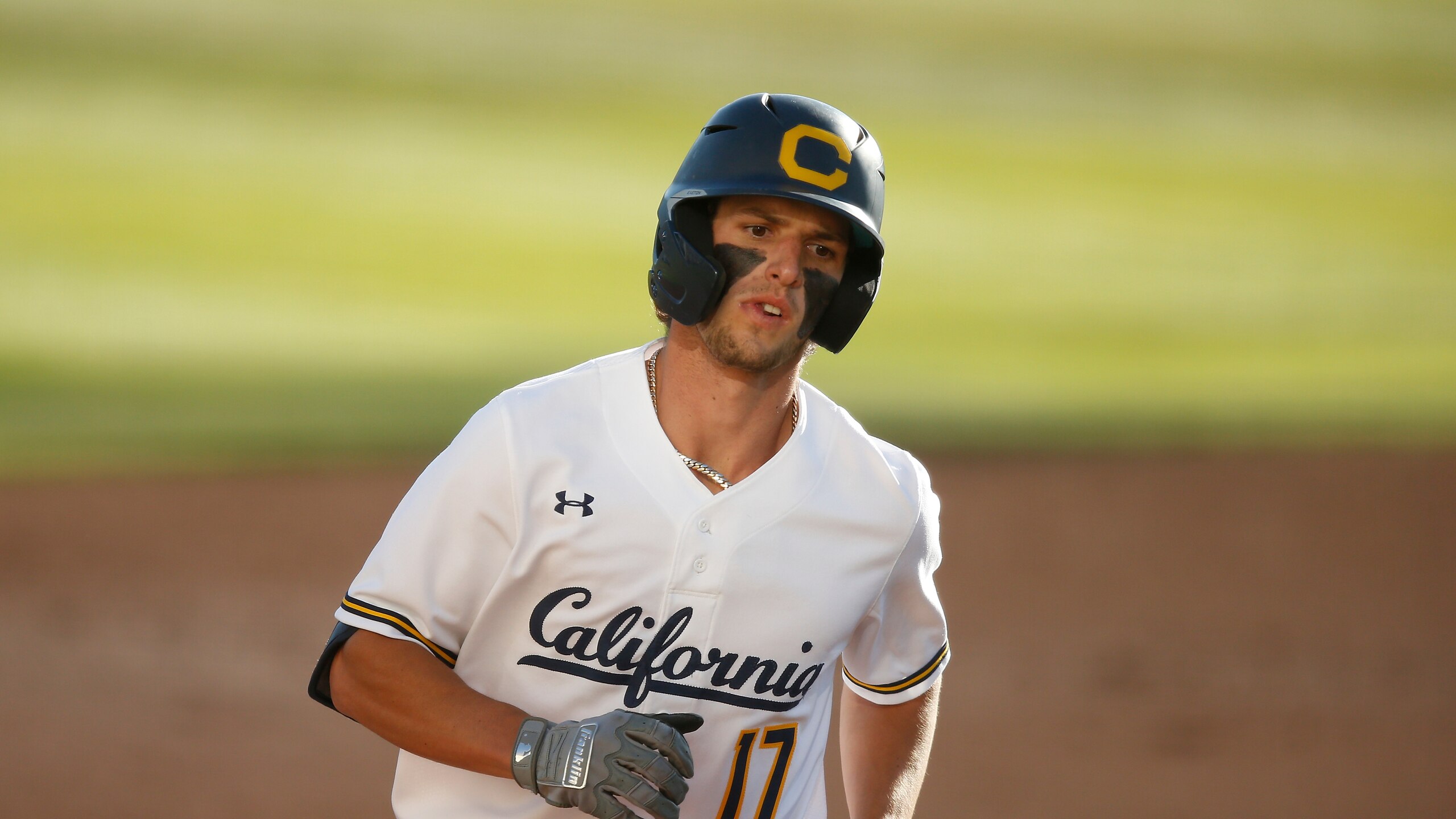 Dylan Beavers of Cal rounds the bases after hitting a home run against New Mexico State during an NCAA baseball game on Friday, May 13, 2022 in Berkeley, Calif. (AP Photo/Lachlan Cunningham)