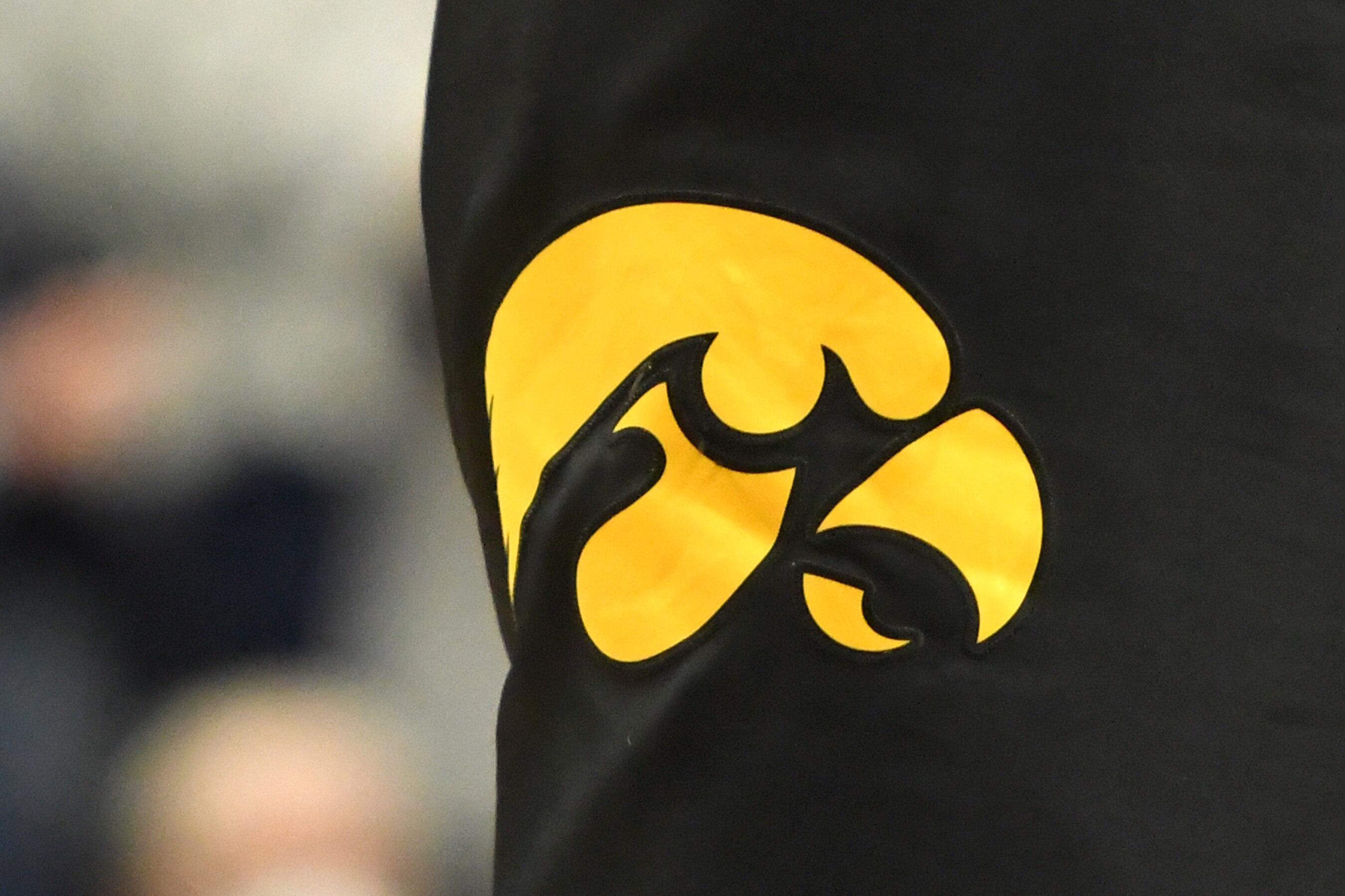 UNIVERSITY PARK, PENNSYLVANIA - JANUARY 31: The Iowa Hawkeyes logo on a pair of shorts during a college basketball game against the Penn State Nittany Lions at the Bryce Joyce Center on January 31, 2022 in University Park, Pennsylvania. (Photo by Mitchell Layton/Getty Images) UNIVERSITY PARK, PENNSYLVANIA - JANUARY 31: The Iowa Hawkeyes logo on a pair of shorts during a college basketball game against the Penn State Nittany Lions at the Bryce Joyce Center on January 31, 2022 in University Park, Pennsylvania. (Photo by Mitchell Layton/Getty Images)