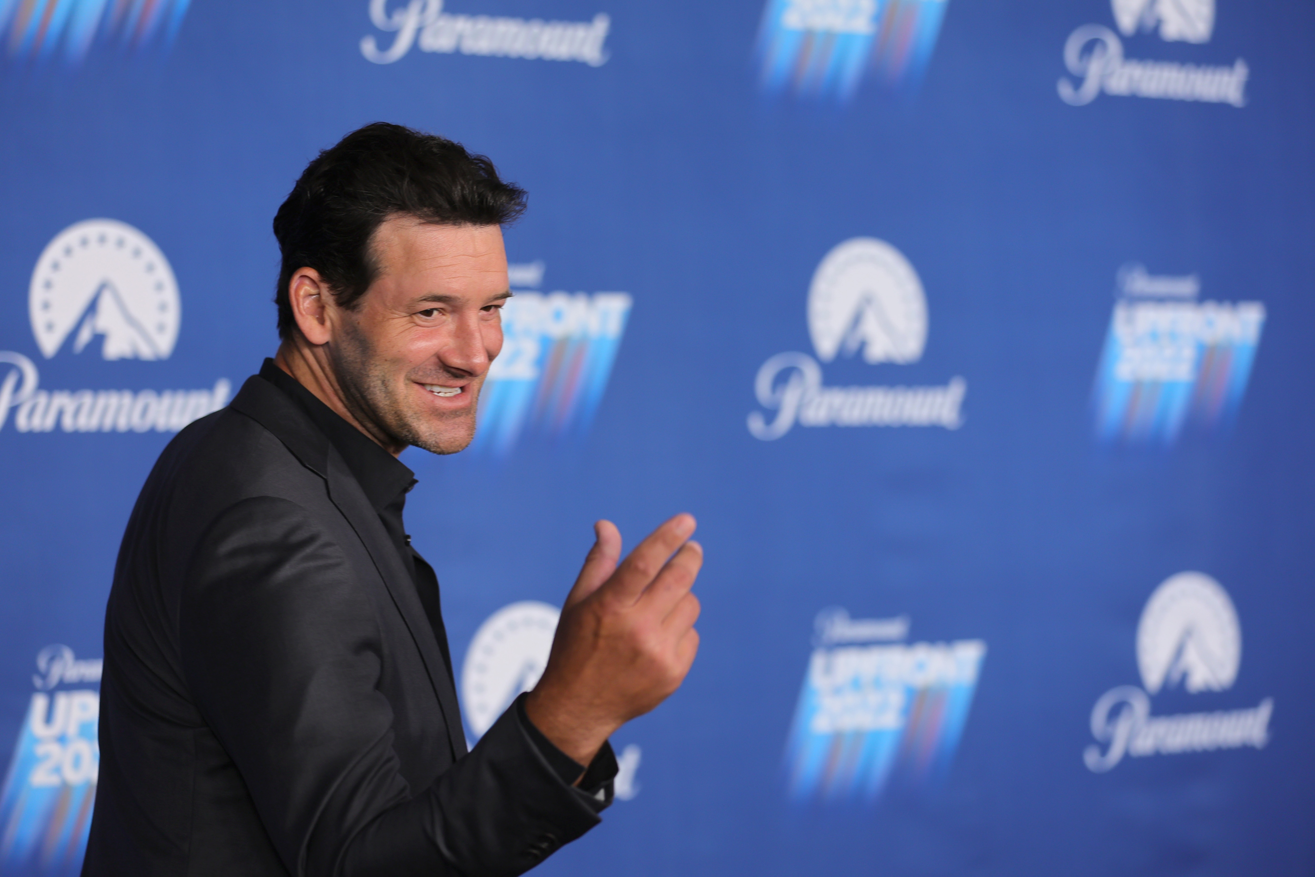 NEW YORK, NEW YORK - MAY 18: Tony Romo attends the 2022 Paramount Upfront at 666 Madison Avenue on May 18, 2022 in New York City. (Photo by Michael Loccisano/Getty Images)