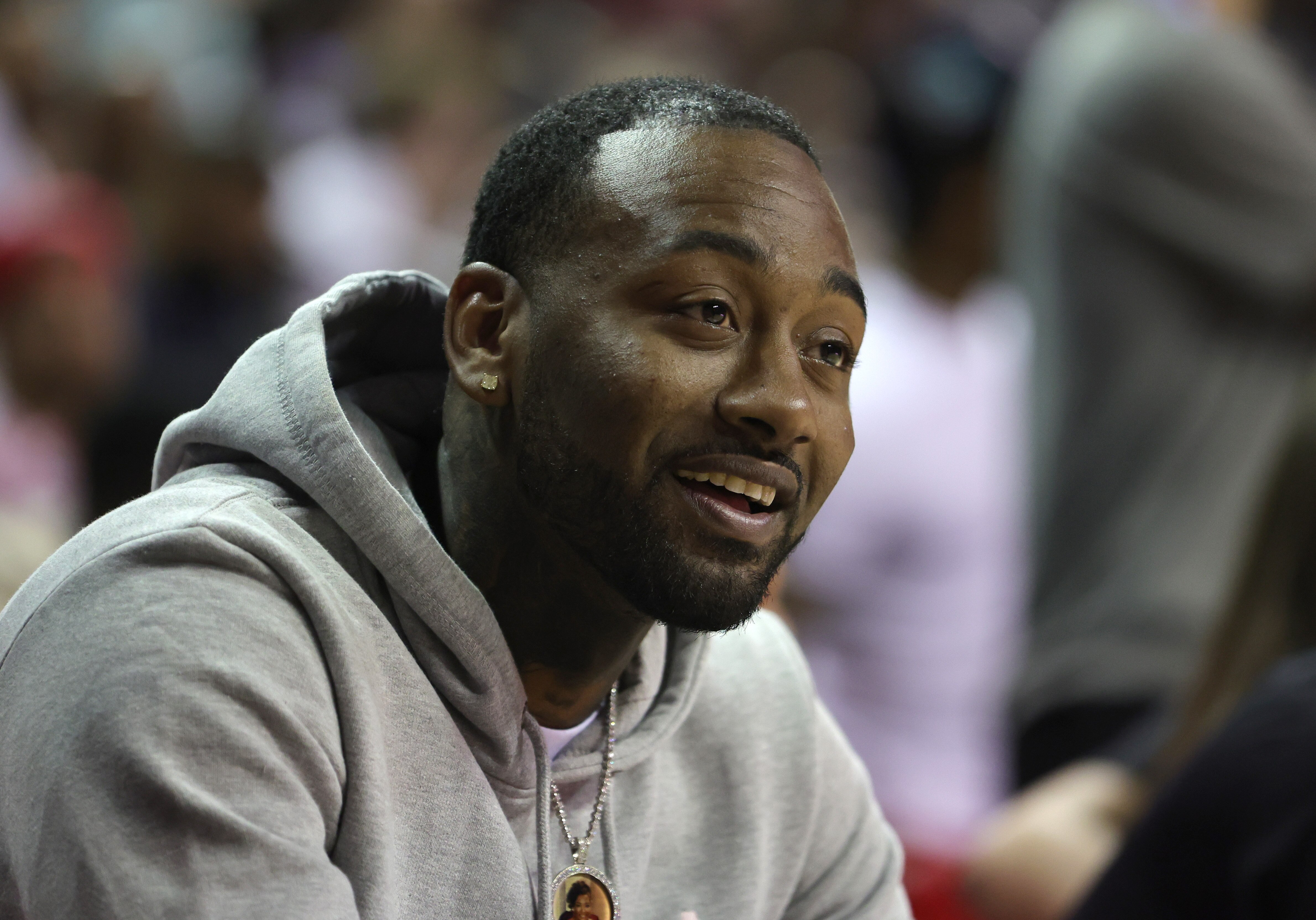 LAS VEGAS, NEVADA - JULY 07: NBA player John Wall attends a game between the Houston Rockets and the Orlando Magic during the 2022 NBA Summer League at the Thomas & Mack Center on July 07, 2022 in Las Vegas, Nevada. NOTE TO USER: User expressly acknowledges and agrees that, by downloading and or using this photograph, User is consenting to the terms and conditions of the Getty Images License Agreement. (Photo by Ethan Miller/Getty Images)