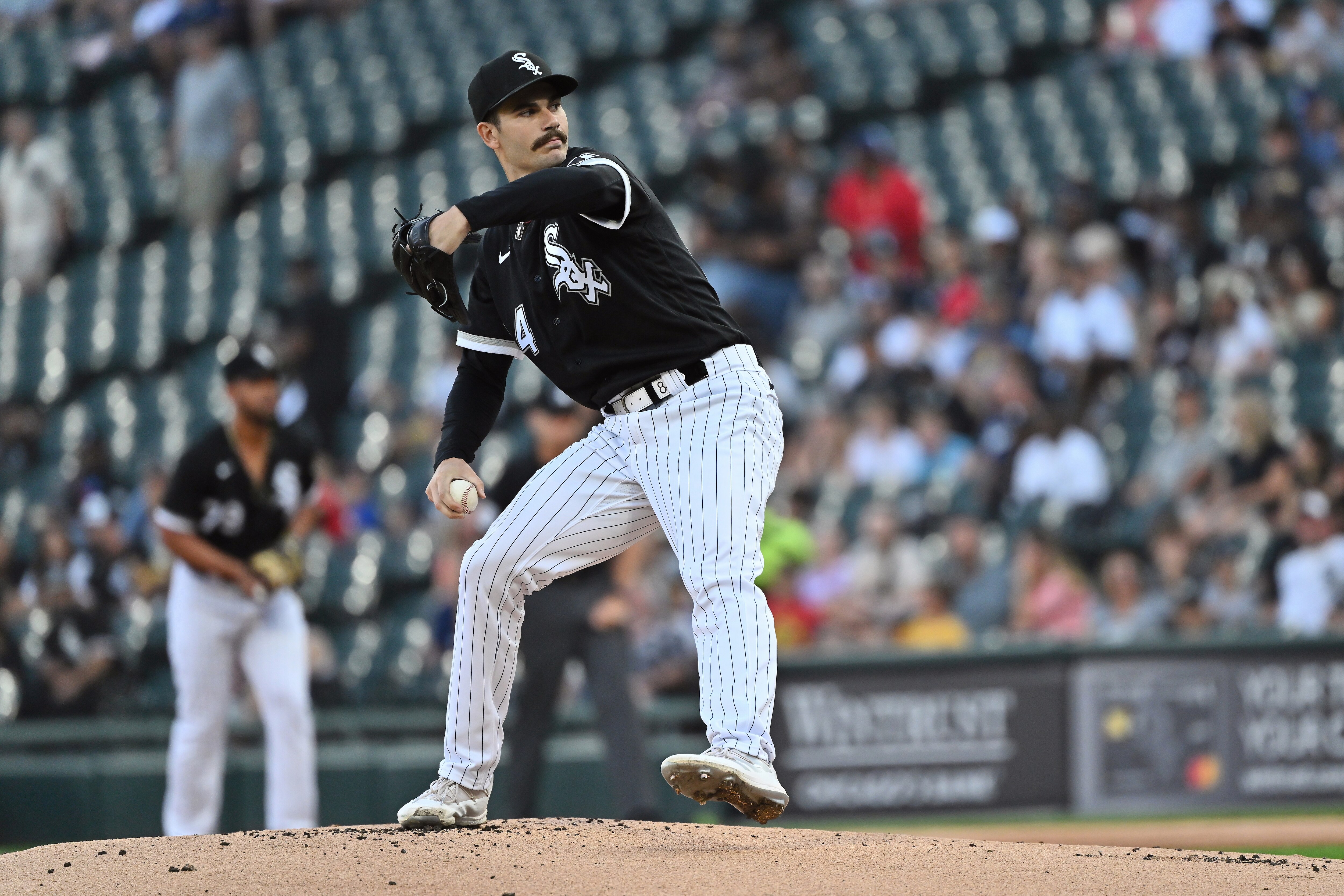 CHICAGO, IL - JULY 07:  Dylan Cease #84 of the Chicago White Sox pitches against the Detroit Tigers at Guaranteed Rate Field on July 7, 2022 in Chicago, Illinois.  (Photo by Jamie Sabau/Getty Images)