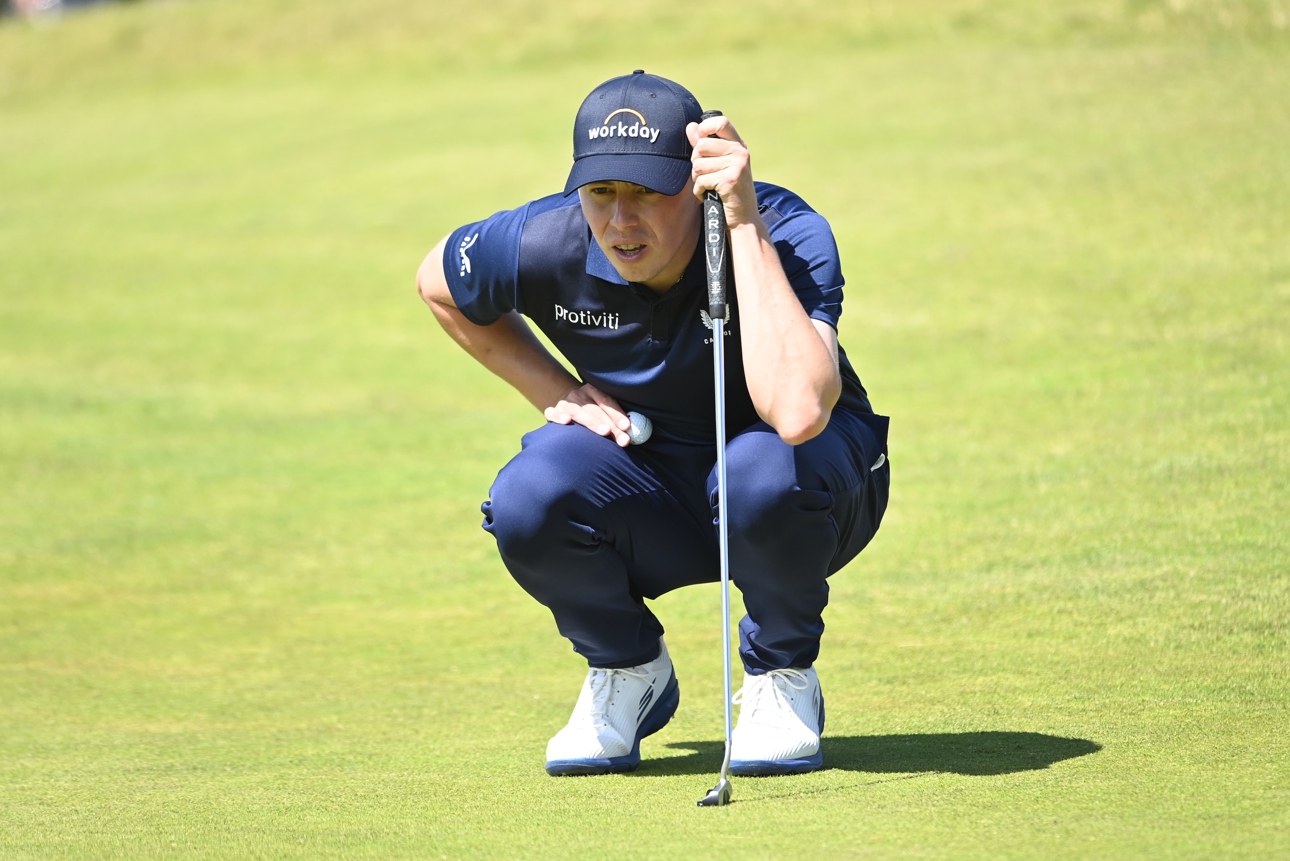 NORTH BERWICK, SCOTLAND - JULY 09: Matt Fitzpatrick on the 1st Hole during Day Three of the Genesis Scottish Open at The Renaissance Club, on July 09, 2022, in North Berwick, Scotland. (Photo by Paul Devlin/SNS Group via Getty Images) NORTH BERWICK, SCOTLAND - JULY 09: Matt Fitzpatrick on the 1st Hole during Day Three of the Genesis Scottish Open at The Renaissance Club, on July 09, 2022, in North Berwick, Scotland. (Photo by Paul Devlin/SNS Group via Getty Images)