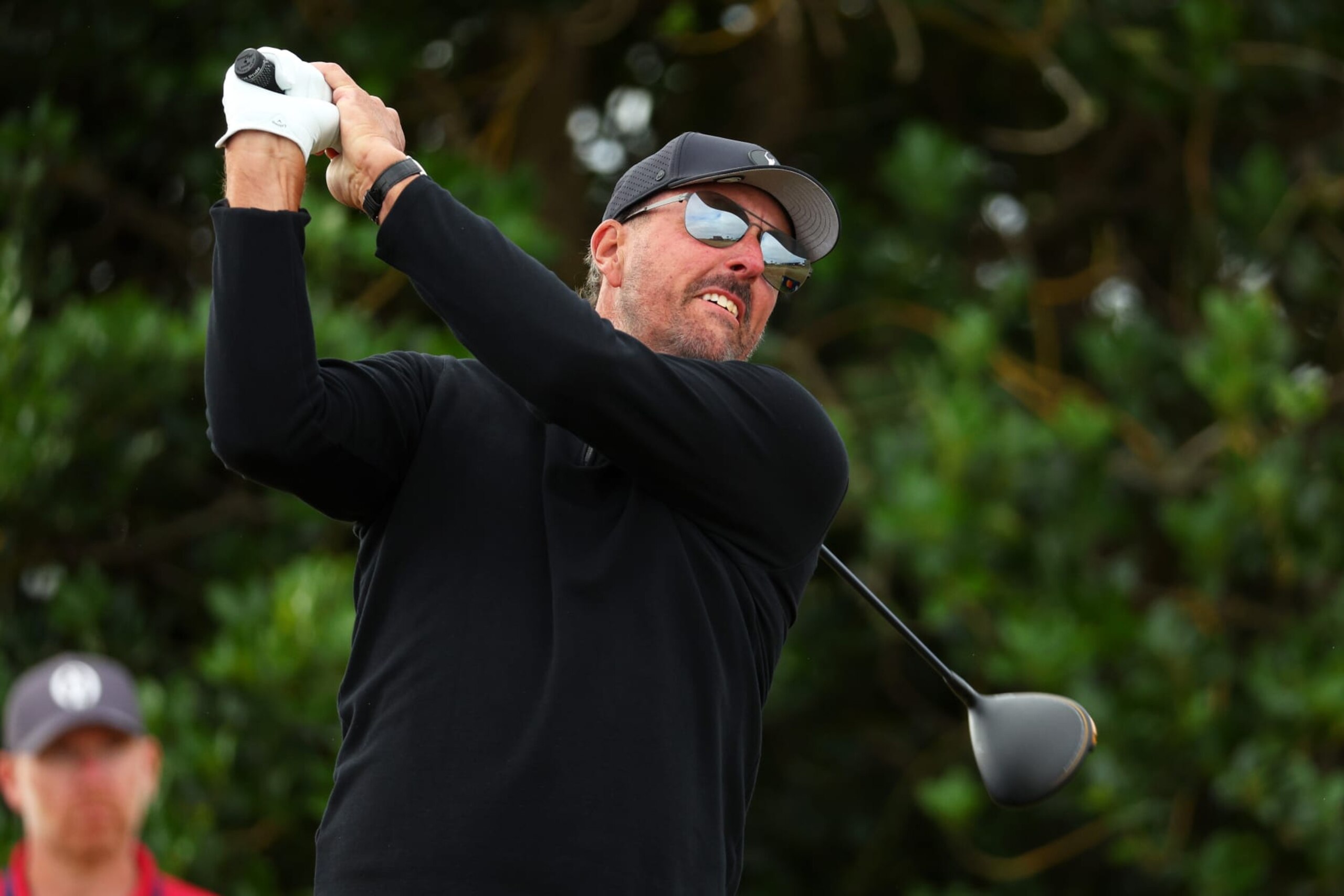 ST ANDREWS, SCOTLAND - JULY 14: Phil Mickelson of The United States tees off the third hole during Day One of The 150th Open at St Andrews Old Course on July 14, 2022 in St Andrews, Scotland. (Photo by Andrew Redington/Getty Images) ST ANDREWS, SCOTLAND - JULY 14: Phil Mickelson of The United States tees off the third hole during Day One of The 150th Open at St Andrews Old Course on July 14, 2022 in St Andrews, Scotland. (Photo by Andrew Redington/Getty Images)