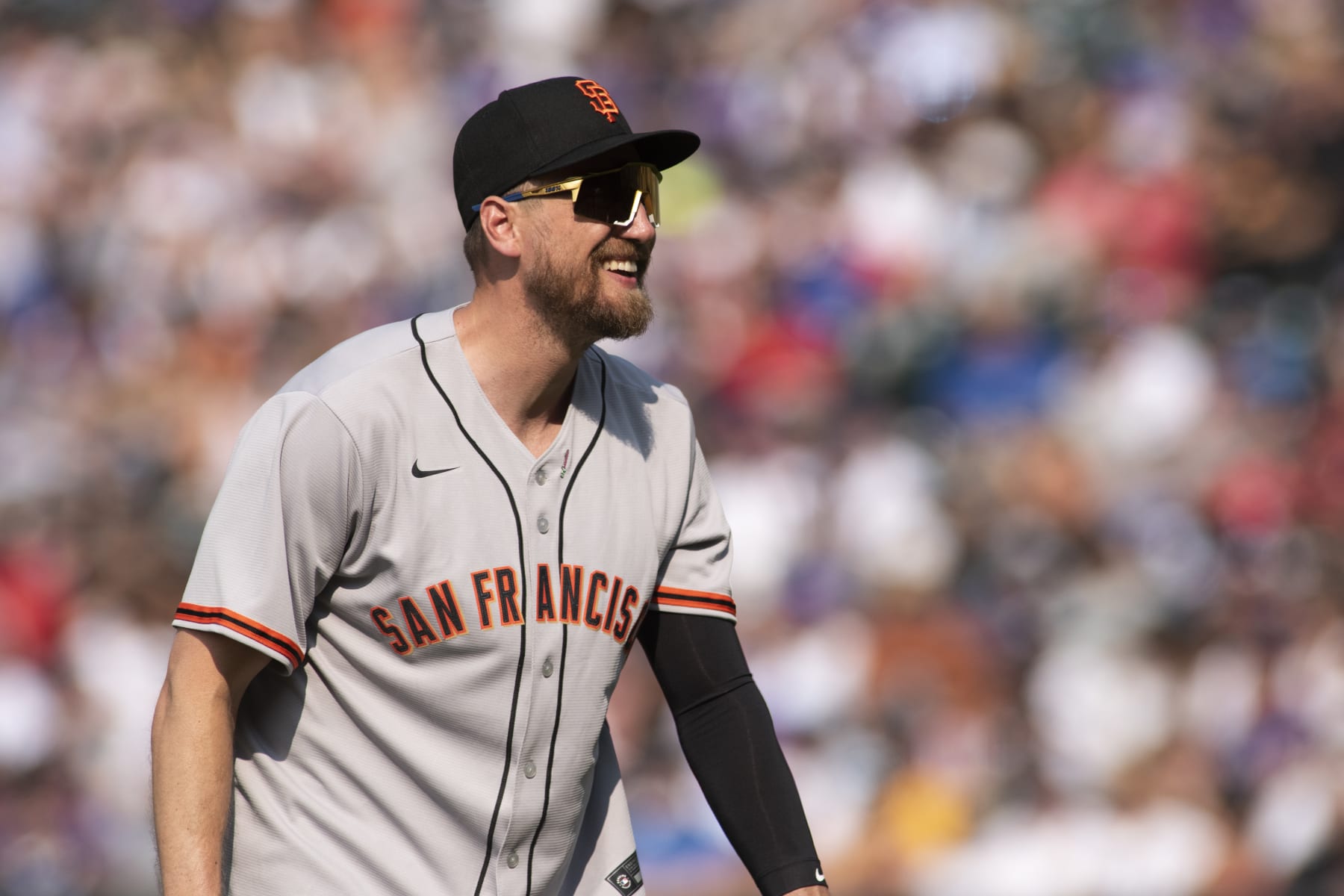 DENVER, COLORADO - JULY 11: Former MLB outfielder Hunter Pence during the MLB All-Star Celebrity Softball Game at Coors Field on July 11, 2021 in Denver, Colorado. (Photo by Tom Cooper/Getty Images)