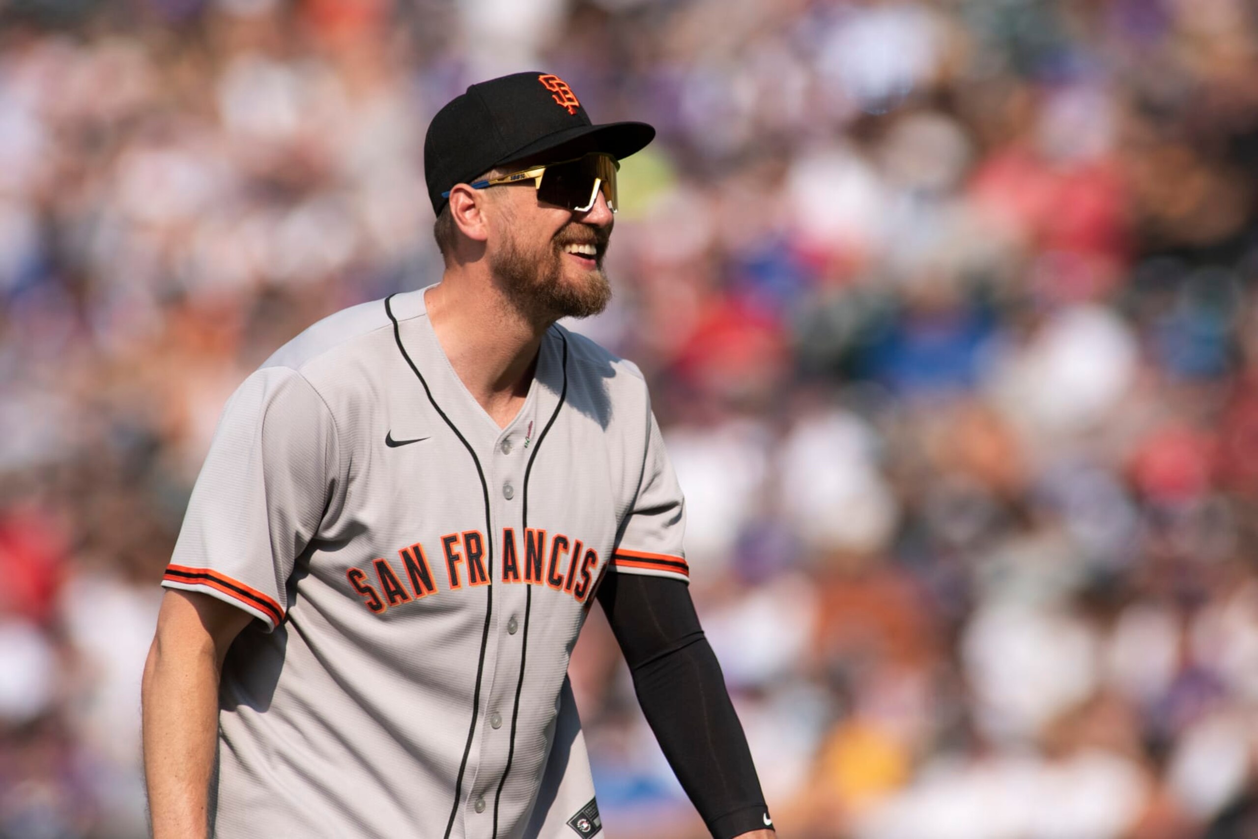 DENVER, COLORADO - JULY 11: Former MLB outfielder Hunter Pence during the MLB All-Star Celebrity Softball Game at Coors Field on July 11, 2021 in Denver, Colorado. (Photo by Tom Cooper/Getty Images) DENVER, COLORADO - JULY 11: Former MLB outfielder Hunter Pence during the MLB All-Star Celebrity Softball Game at Coors Field on July 11, 2021 in Denver, Colorado. (Photo by Tom Cooper/Getty Images)