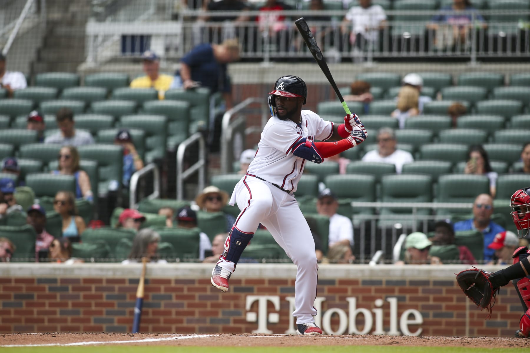 ATLANTA, GA - JULY 10: Michael Harris II #23 of the Atlanta Braves bats against the Washington Nationals in the fourth inning at Truist Park on July 10, 2022 in Atlanta, Georgia. (Photo by Brett Davis/Getty Images) ATLANTA, GA - JULY 10: Michael Harris II #23 of the Atlanta Braves bats against the Washington Nationals in the fourth inning at Truist Park on July 10, 2022 in Atlanta, Georgia. (Photo by Brett Davis/Getty Images)