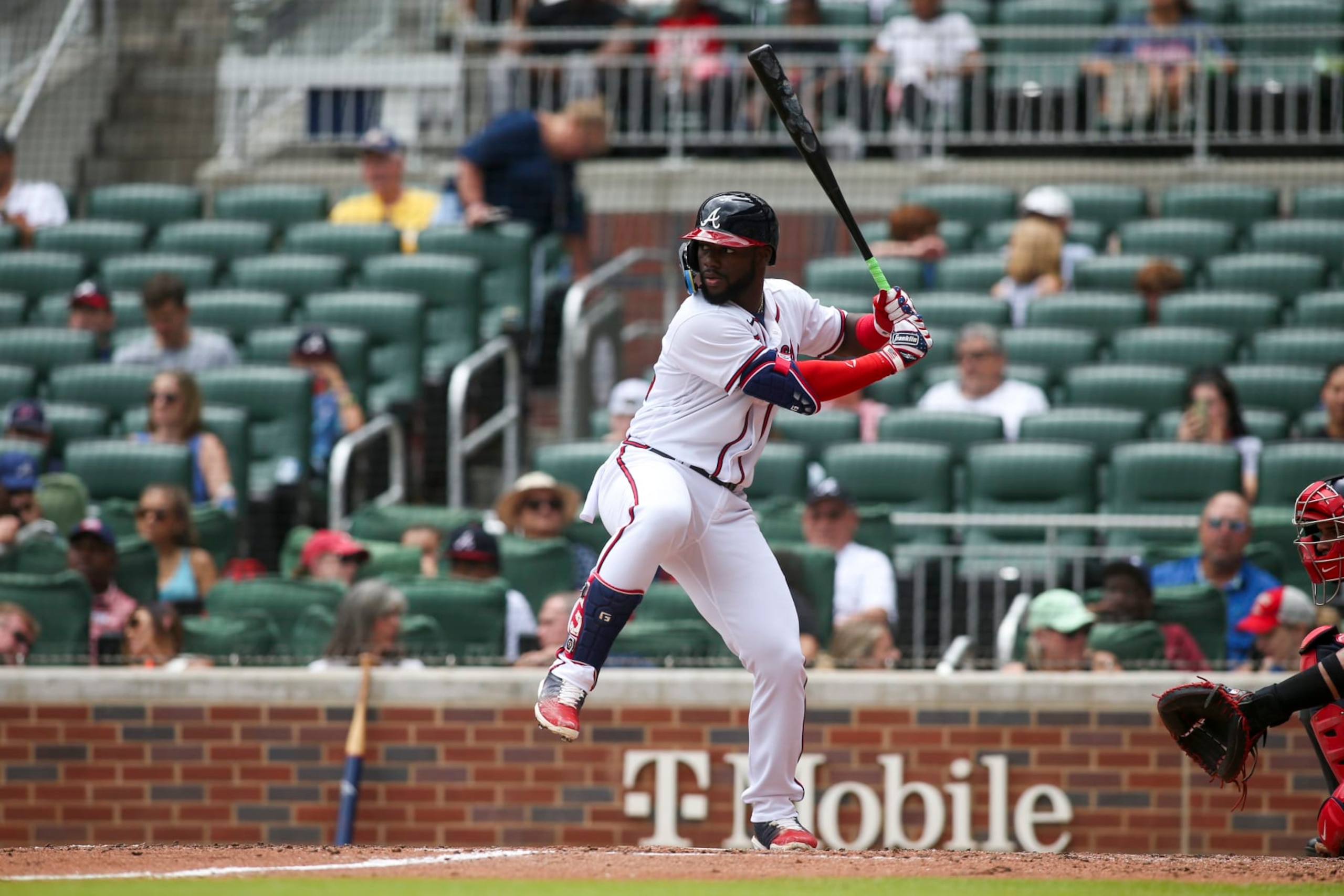 ATLANTA, GA - JULY 10: Michael Harris II #23 of the Atlanta Braves bats against the Washington Nationals in the fourth inning at Truist Park on July 10, 2022 in Atlanta, Georgia. (Photo by Brett Davis/Getty Images) ATLANTA, GA - JULY 10: Michael Harris II #23 of the Atlanta Braves bats against the Washington Nationals in the fourth inning at Truist Park on July 10, 2022 in Atlanta, Georgia. (Photo by Brett Davis/Getty Images)