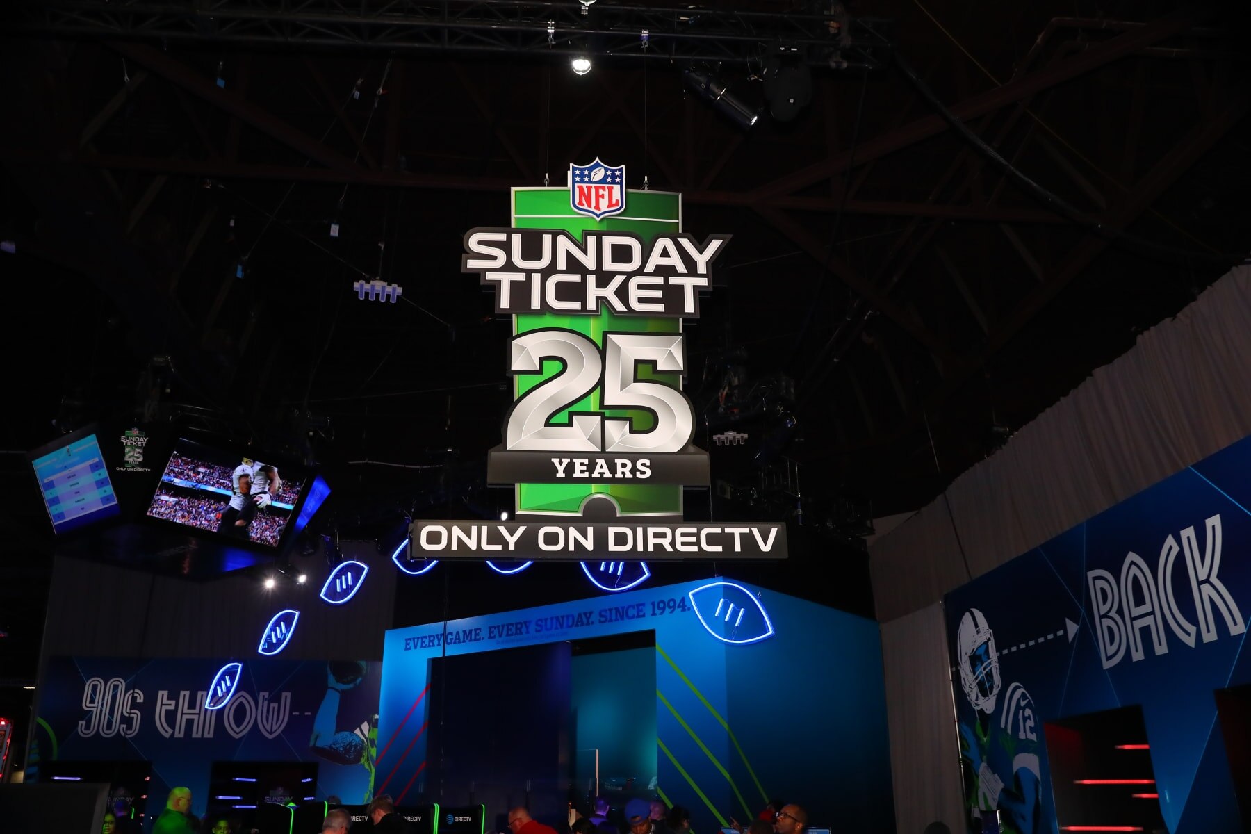 ATLANTA, GA - JANUARY 29:  NFL Sunday Ticket at the Super Bowl LIII Experience on January 29, 2019 at the Georgia World Congress Center in Atlanta, GA.  (Photo by Rich Graessle/Icon Sportswire via Getty Images)