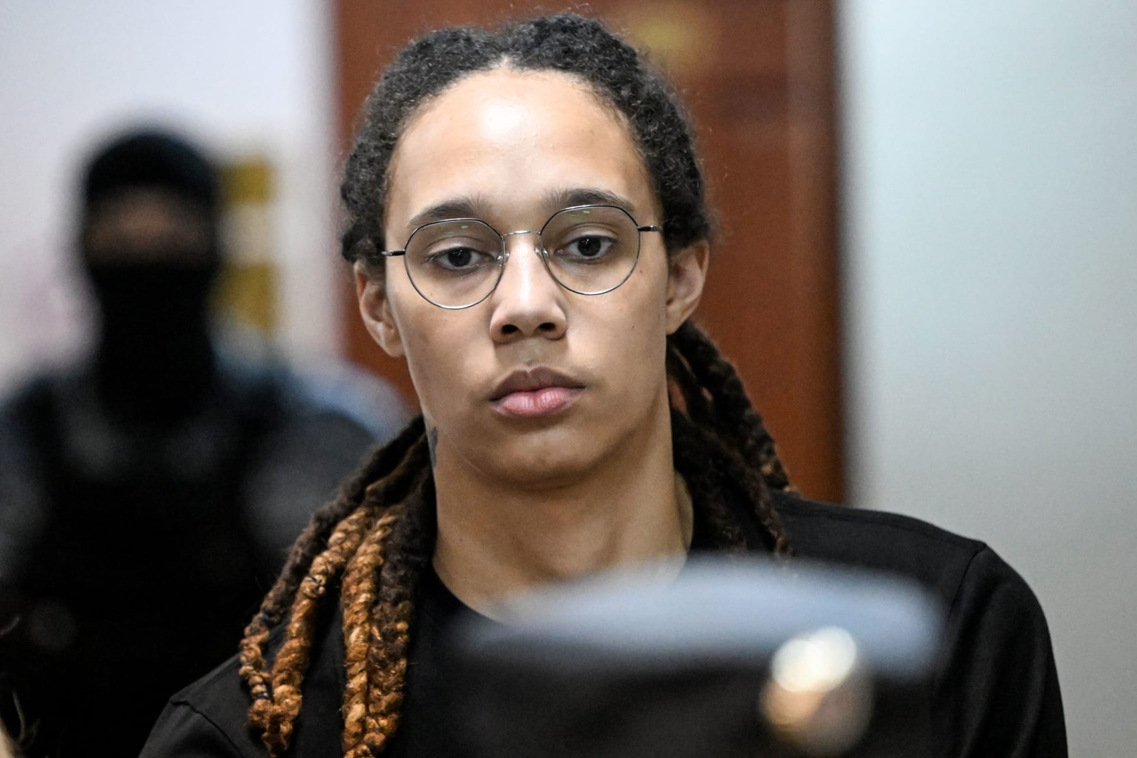 US WNBA basketball superstar Brittney Griner arrives to a hearing at the Khimki Court, outside Moscow on July 27, 2022. - Griner, a two-time Olympic gold medallist and WNBA champion, was detained at Moscow airport in February on charges of carrying in her luggage vape cartridges with cannabis oil, which could carry a 10-year prison sentence. (Photo by Kirill KUDRYAVTSEV / AFP) (Photo by KIRILL KUDRYAVTSEV/AFP via Getty Images) US WNBA basketball superstar Brittney Griner arrives to a hearing at the Khimki Court, outside Moscow on July 27, 2022. - Griner, a two-time Olympic gold medallist and WNBA champion, was detained at Moscow airport in February on charges of carrying in her luggage vape cartridges with cannabis oil, which could carry a 10-year prison sentence. (Photo by Kirill KUDRYAVTSEV / AFP) (Photo by KIRILL KUDRYAVTSEV/AFP via Getty Images)