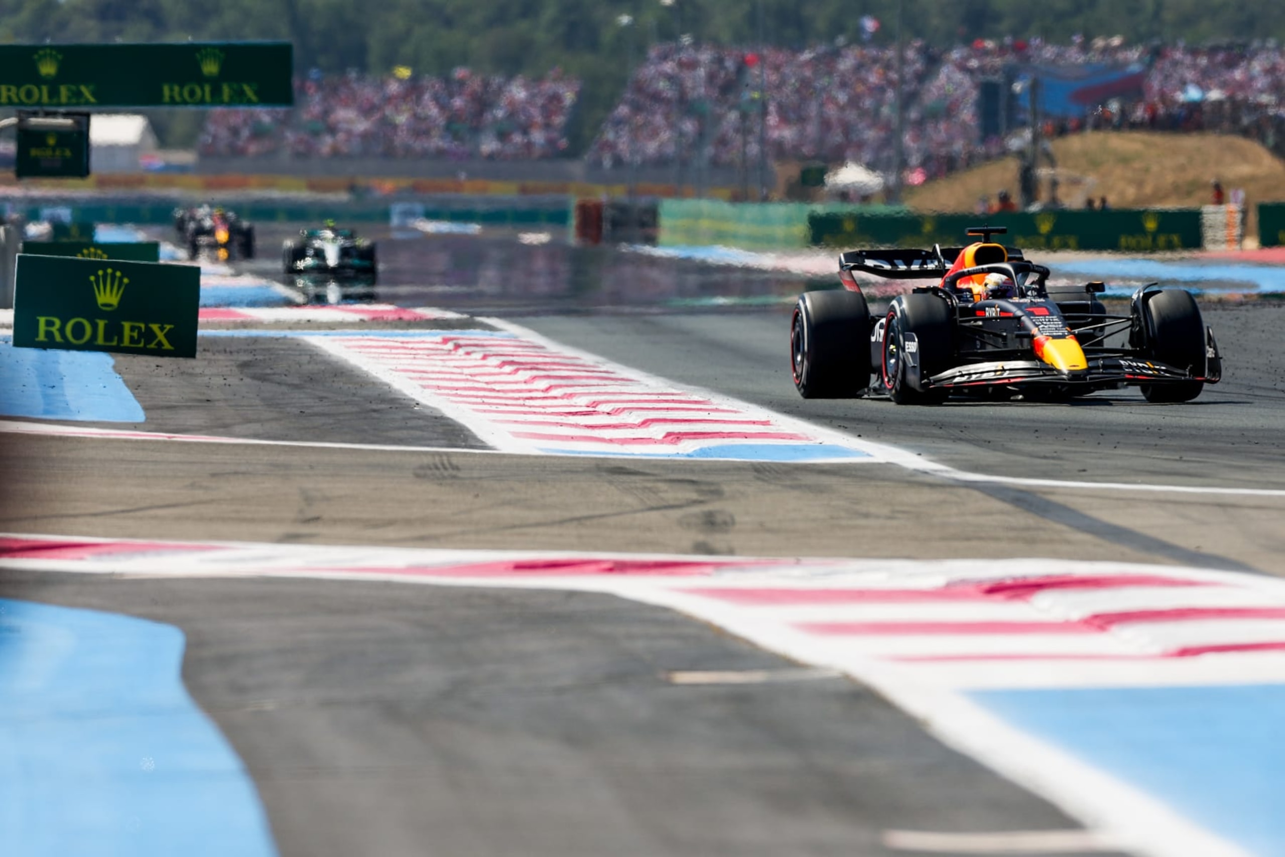 LE CASTELLET, FRANCE - JULY 24: Max Verstappen of Red Bull Racing and The Netherlands during the F1 Grand Prix of France at Circuit Paul Ricard on July 24, 2022 in Le Castellet, France. (Photo by Peter Fox/Getty Images) LE CASTELLET, FRANCE - JULY 24: Max Verstappen of Red Bull Racing and The Netherlands during the F1 Grand Prix of France at Circuit Paul Ricard on July 24, 2022 in Le Castellet, France. (Photo by Peter Fox/Getty Images)