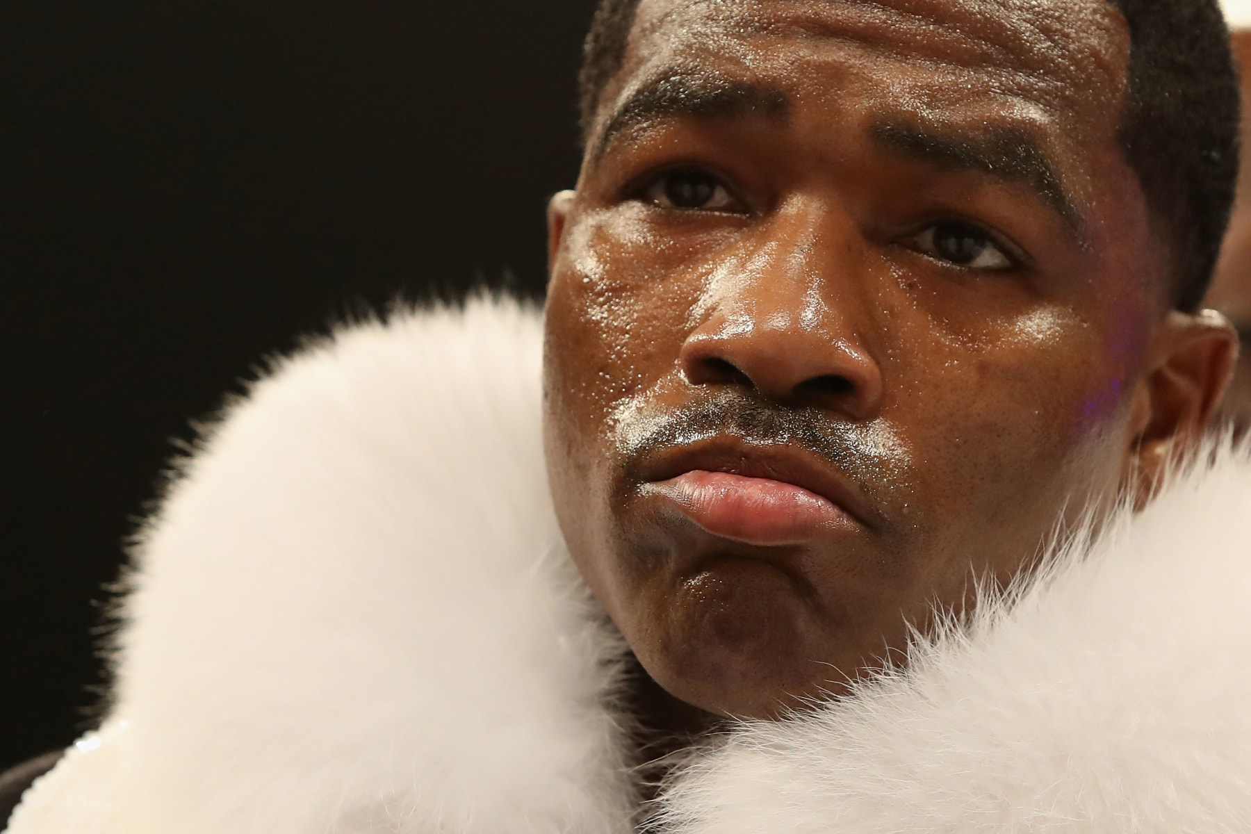 LAS VEGAS, NEVADA - JANUARY 19:  Adrien Broner enters the ring before the WBA welterweight championship against Manny Pacquiao at MGM Grand Garden Arena on January 19, 2019 in Las Vegas, Nevada. (Photo by Christian Petersen/Getty Images)