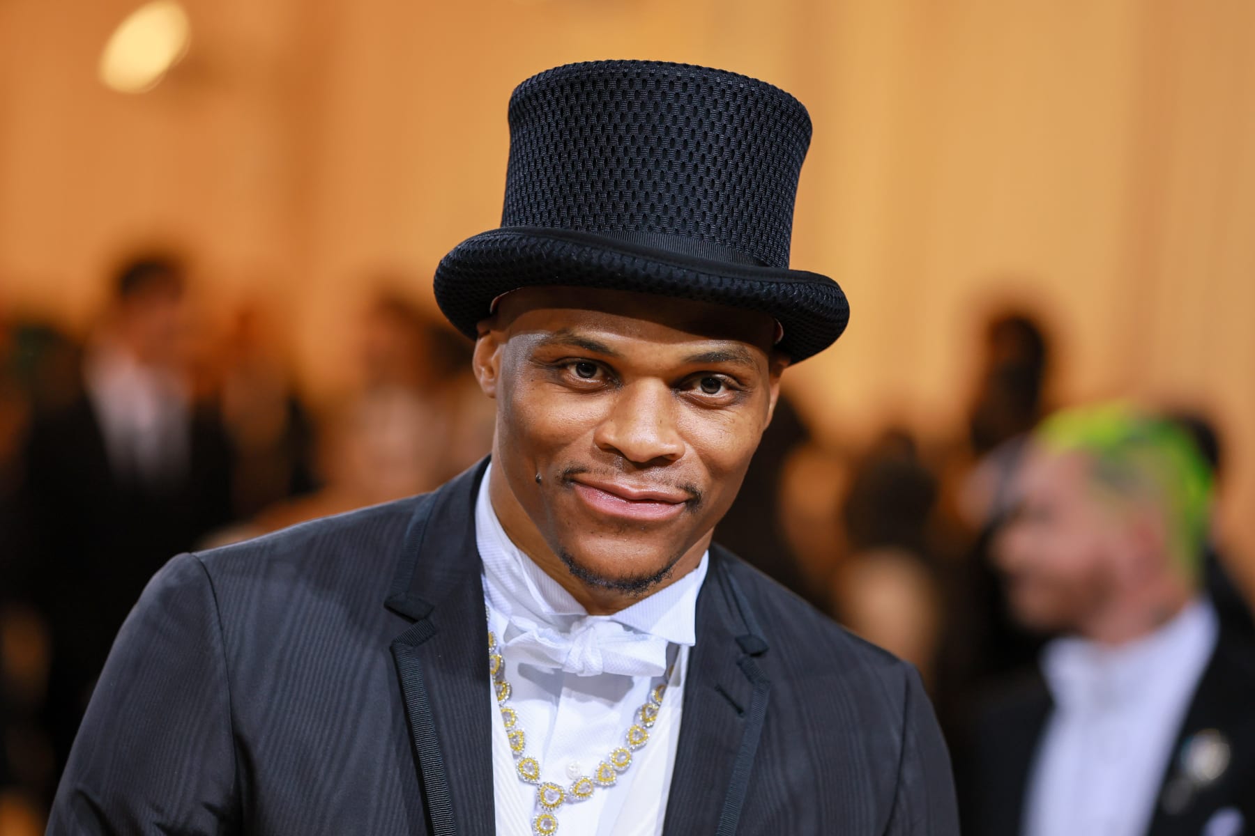 NEW YORK, NEW YORK - MAY 02: Russell Westbrook attends The 2022 Met Gala Celebrating "In America: An Anthology of Fashion" at The Metropolitan Museum of Art on May 02, 2022 in New York City. (Photo by Theo Wargo/WireImage)