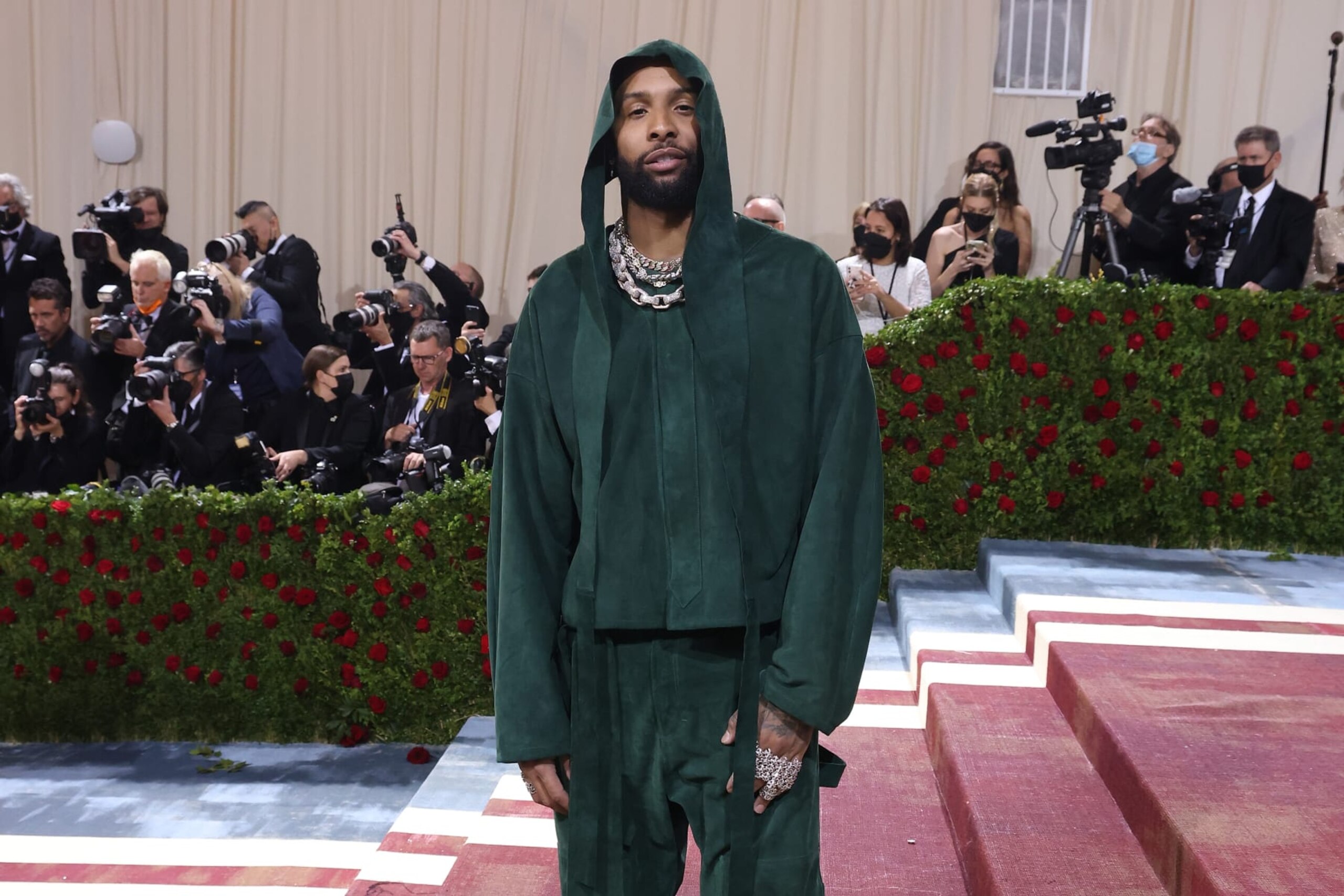 NEW YORK, NEW YORK - MAY 02: Odell Beckham Jr. attends "In America: An Anthology of Fashion," the 2022 Costume Institute Benefit at The Metropolitan Museum of Art on May 02, 2022 in New York City. (Photo by Taylor Hill/Getty Images)